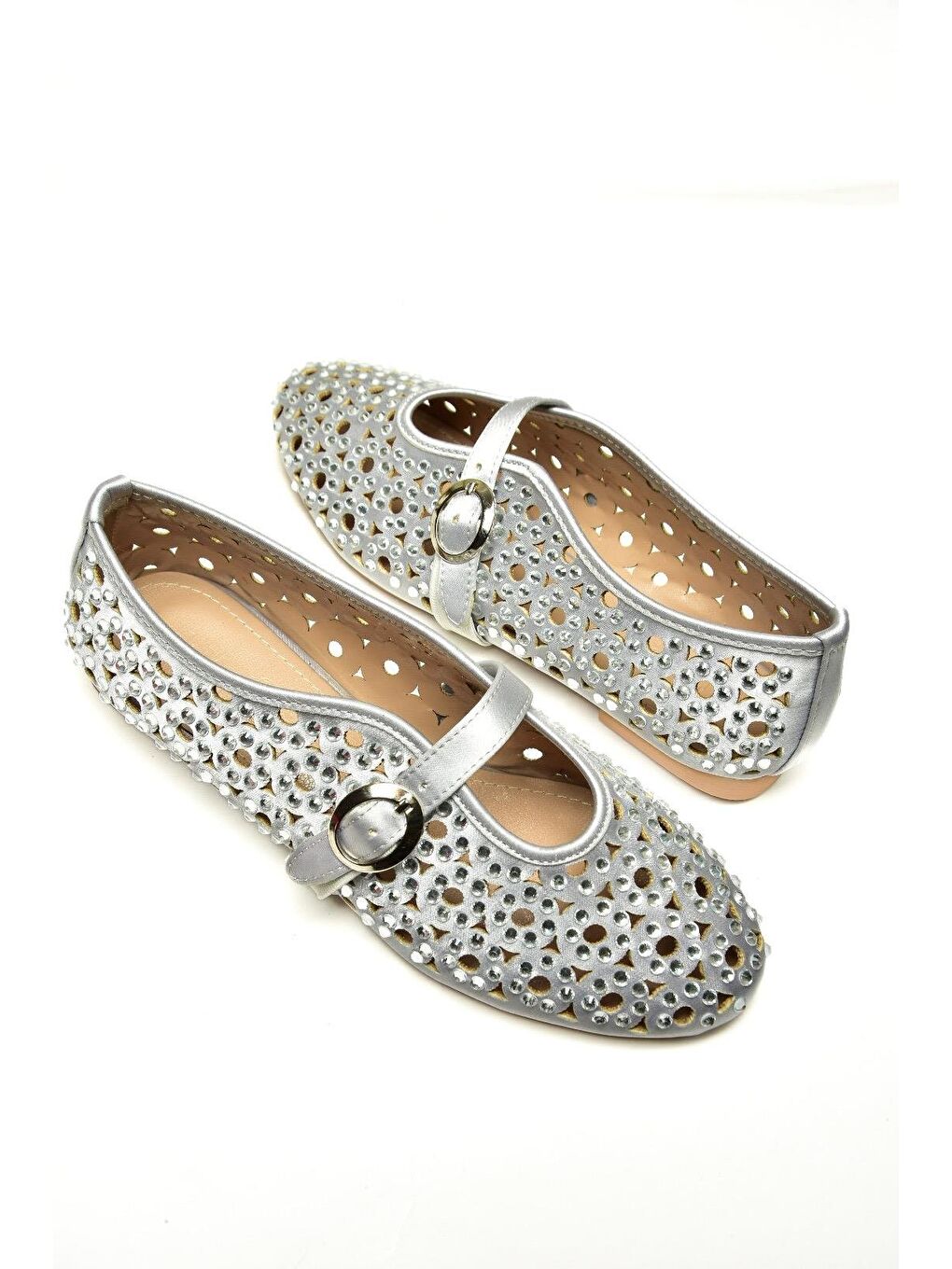 Gri U8200867 Gümüş Kadın Babet-6