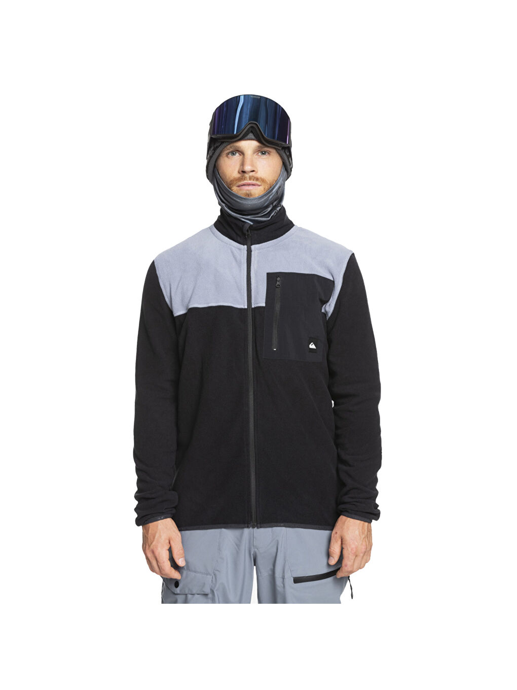 Aker Fz Fleece Erkek Siyah Polar Ceke Fermuarlı Sweatshirt