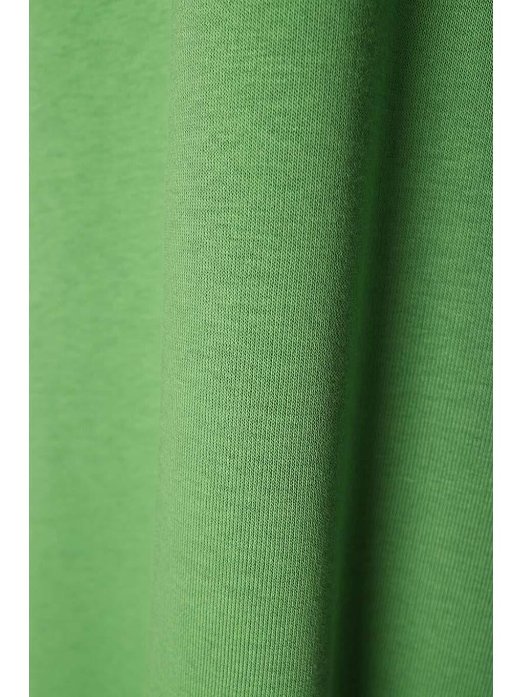 Yeşil Kapüşonlu Basic Elbise-7