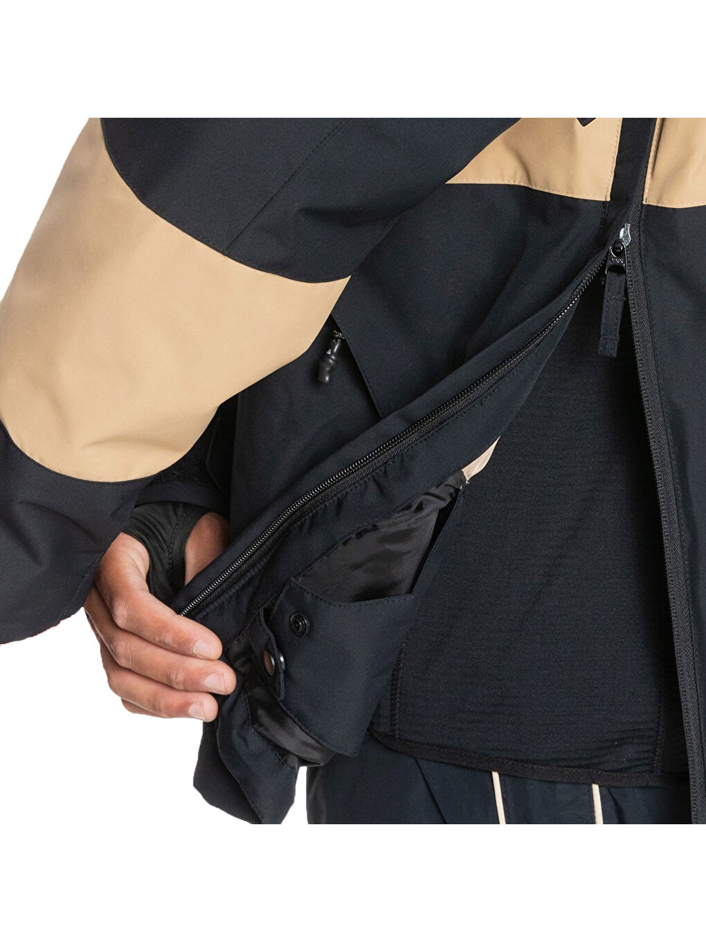 Siyah QUIKSILVER STEEZE JK ERKEK SNOWBOARD CEKETİ-4