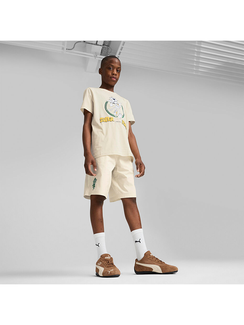 Super Graphic Erkek Çocuk Ekru Tişört-2