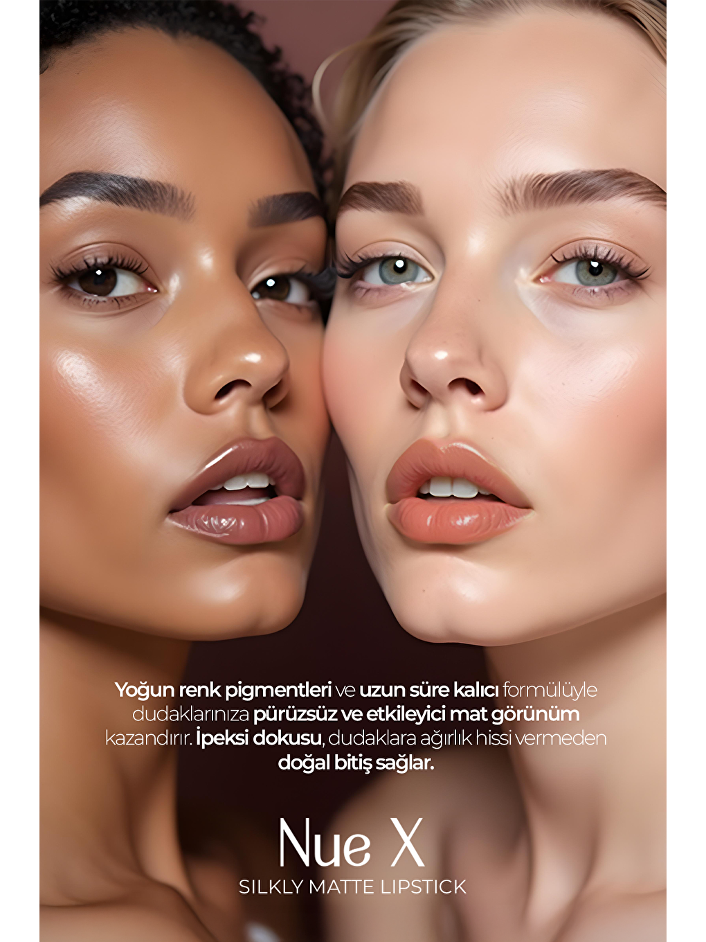 Nue X Silkly Matte Lipstick Nude Pembe 01-2