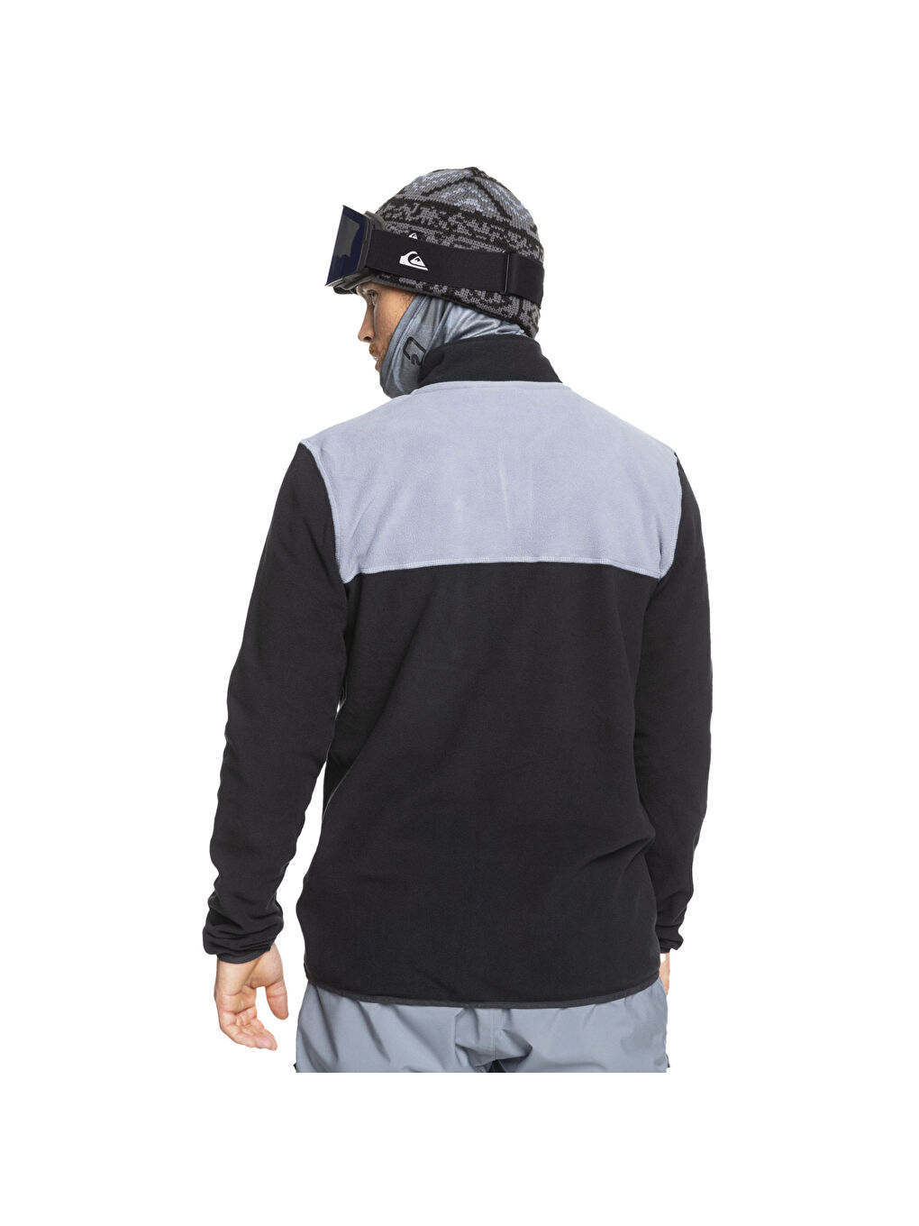 Aker Fz Fleece Erkek Siyah Polar Ceke Fermuarlı Sweatshirt-6