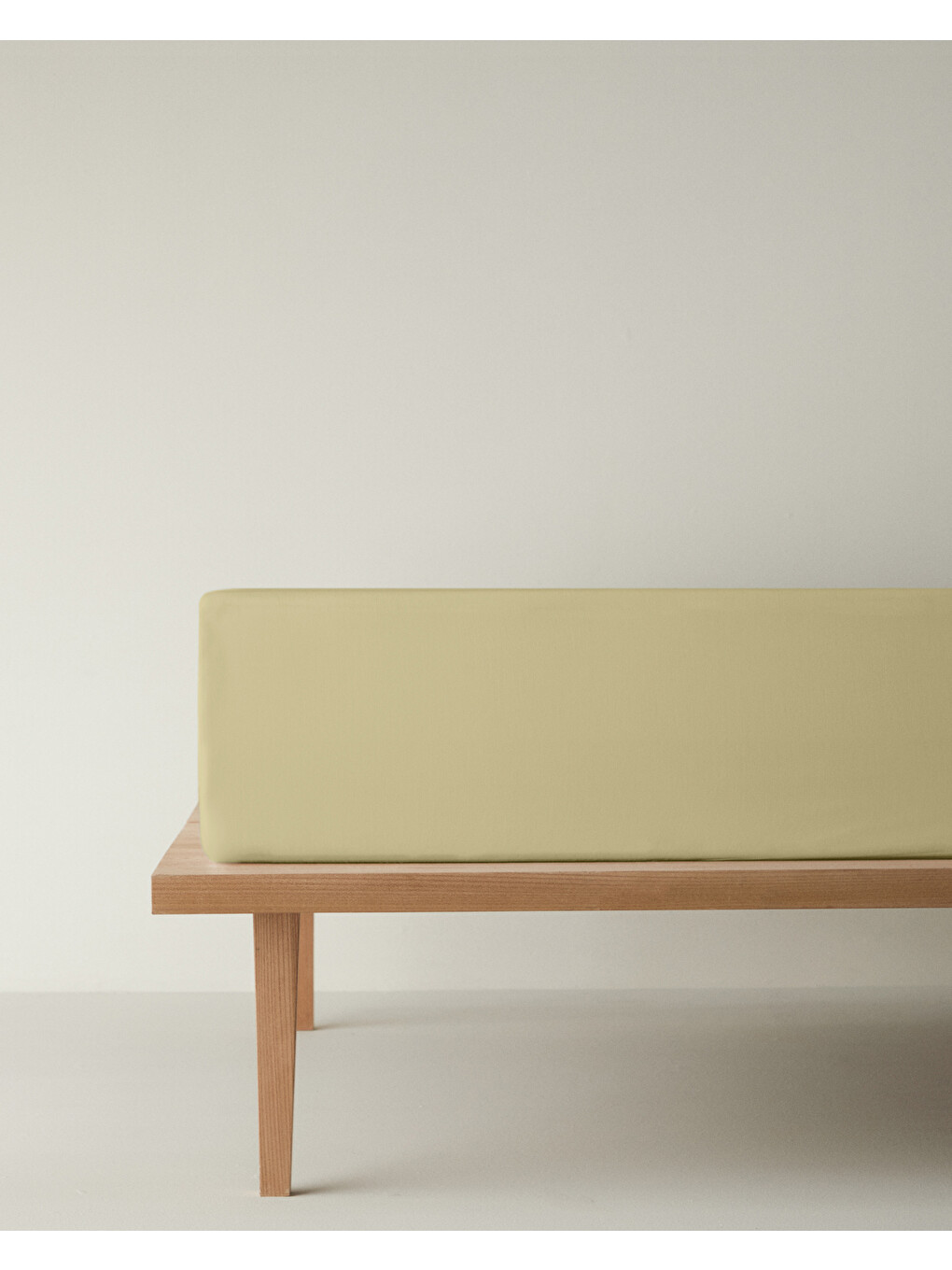 Novella Premium Pamuk Dokulu Çift Kişilik Lastikli Çarşaf 160x200 Cm Açık Sarı-5