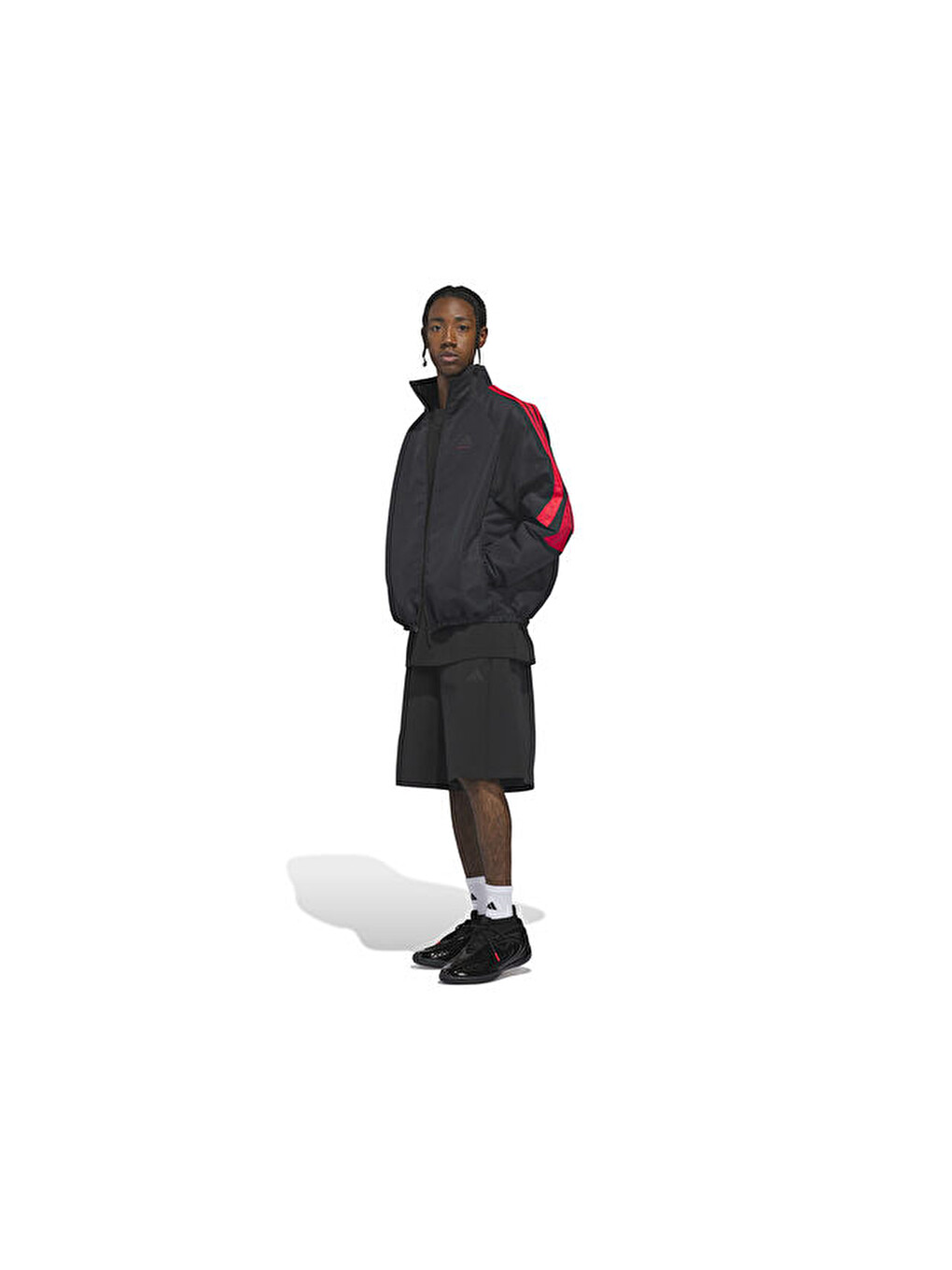 Adidas Trk Jkt Erkek Basketbol Ceketi Jz0373 Siyah-8