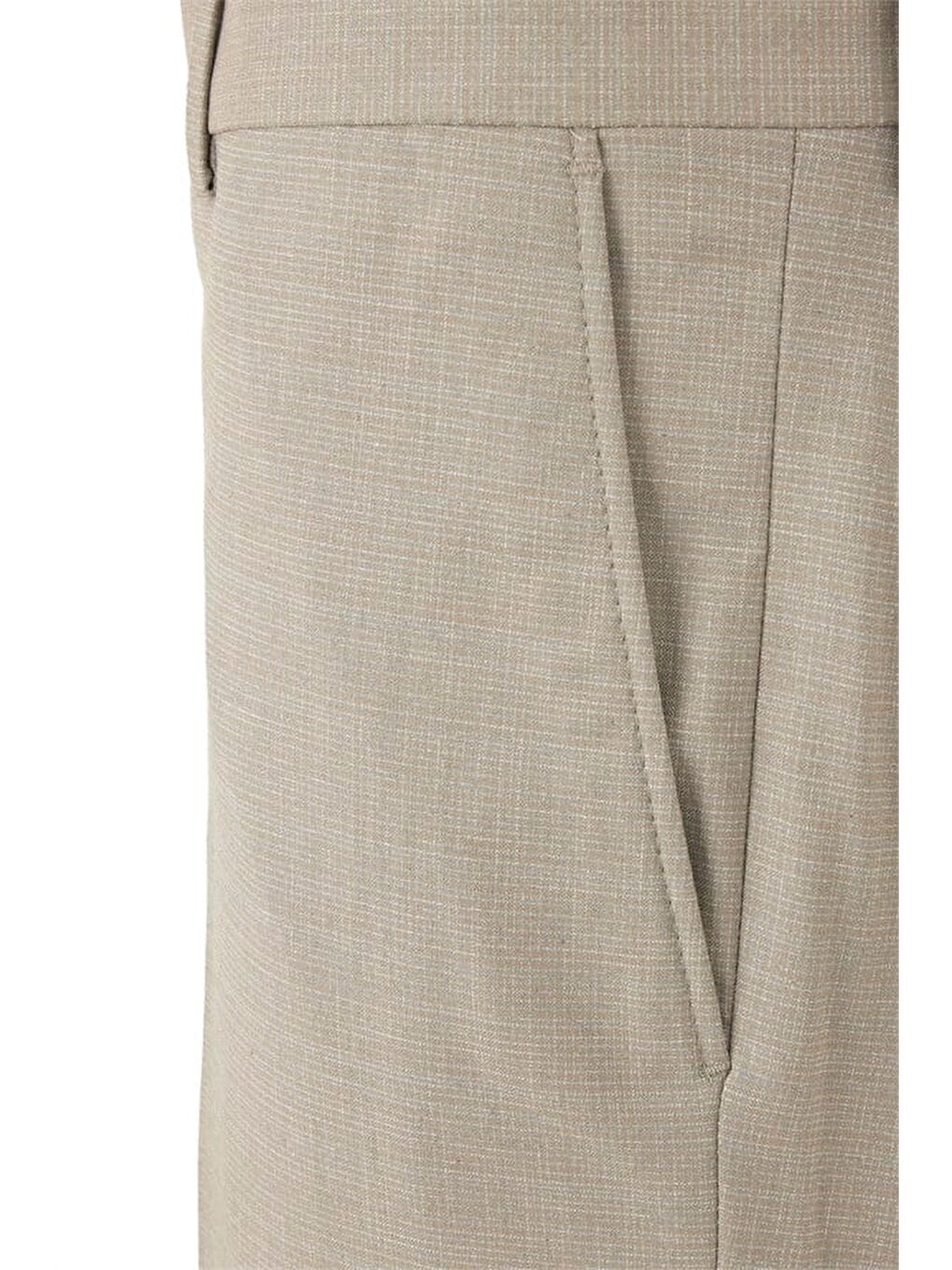 Bej Regular Klasik Pantolon-2