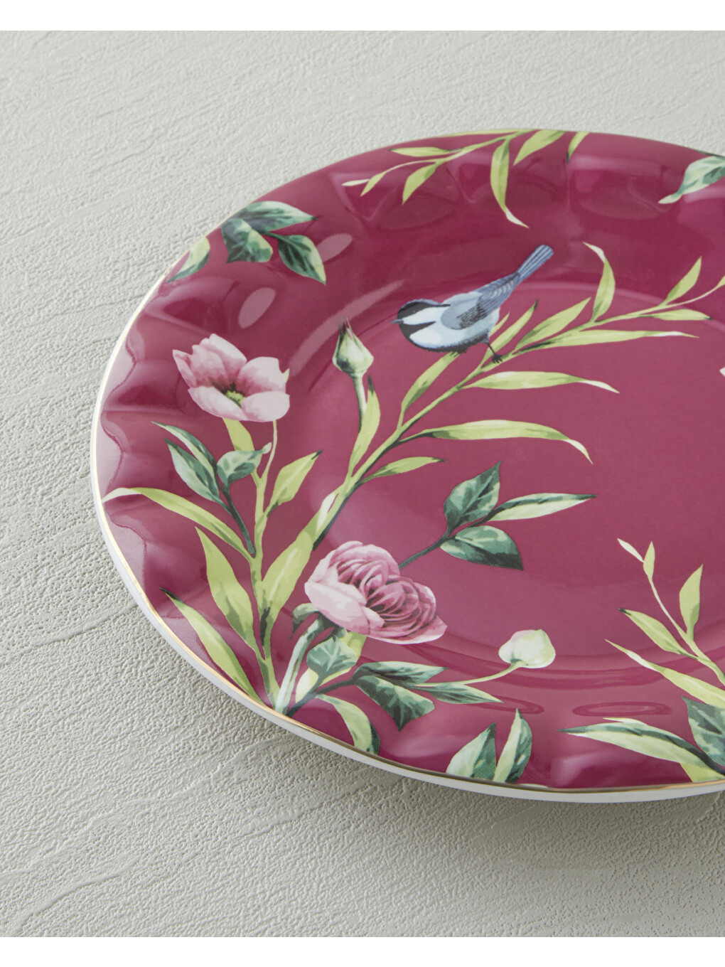 Vanilla New Bone China Pasta Tabağı 20 Cm Mor-2