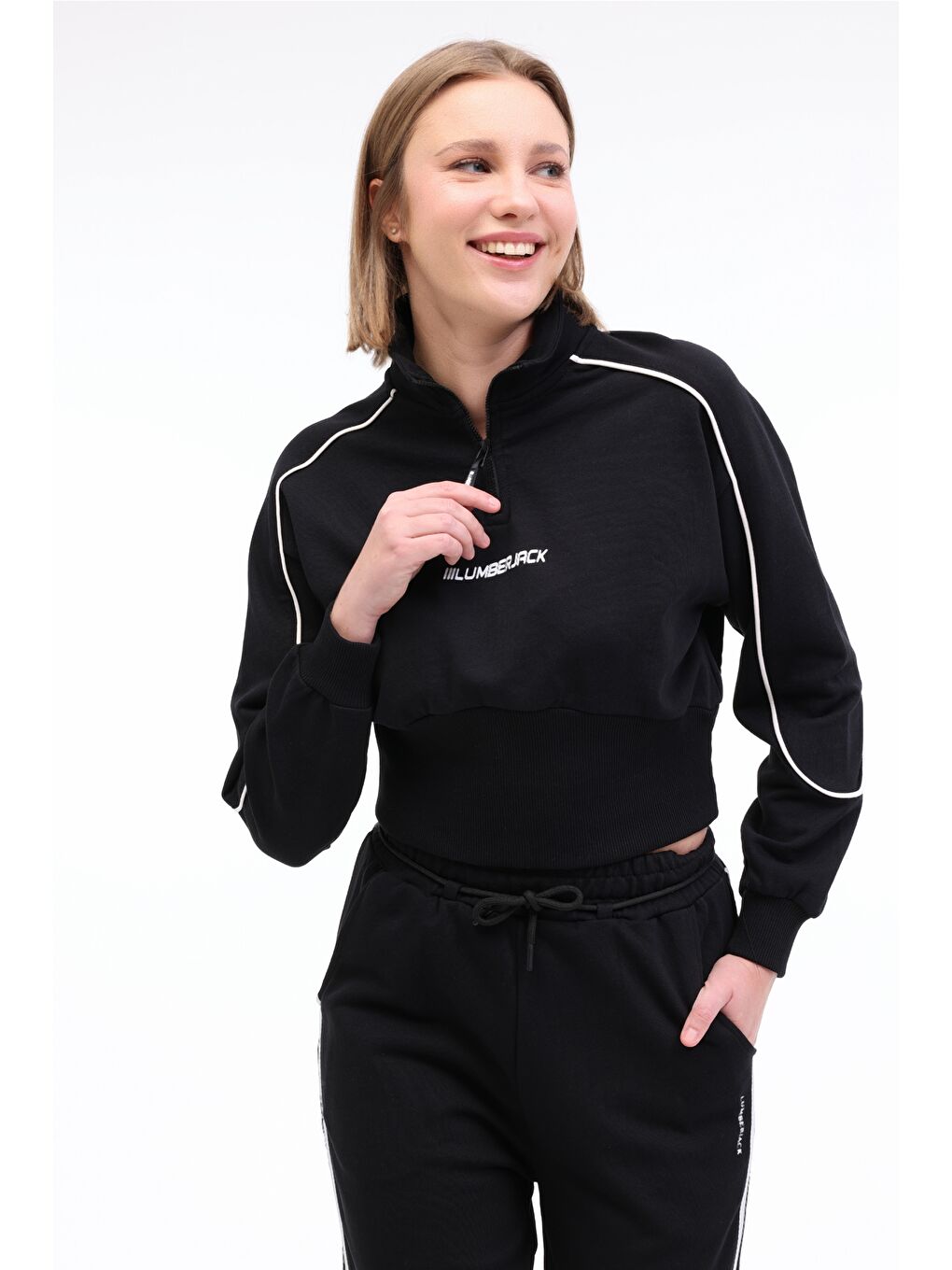 WL NELLY 16SF507 5FX Siyah Kadın Sweatshirt