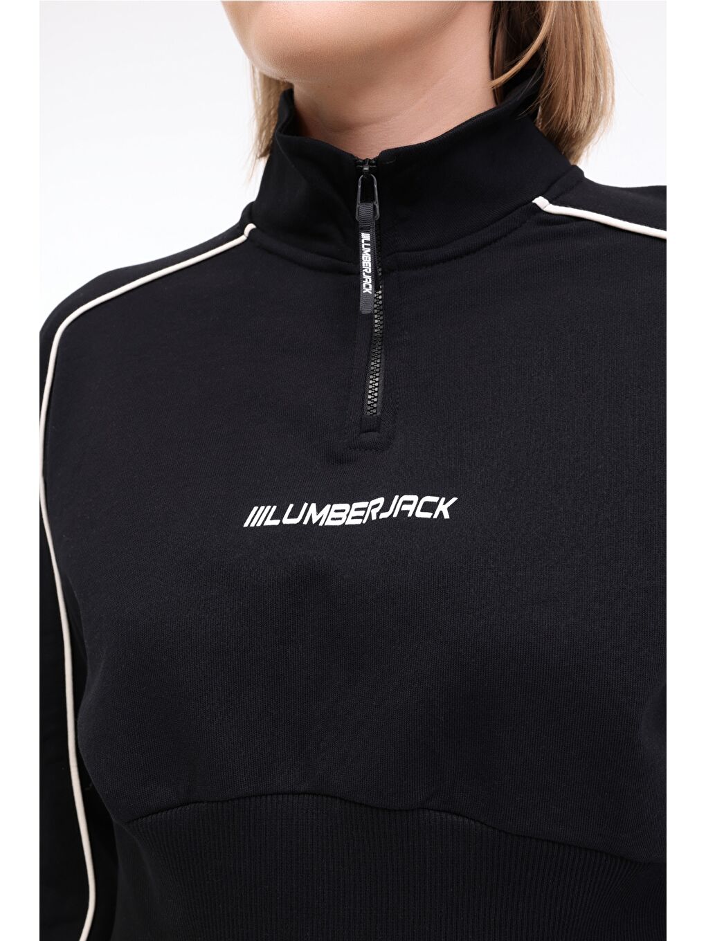 WL NELLY 16SF507 5FX Siyah Kadın Sweatshirt-3