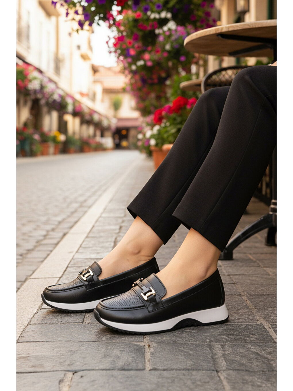 Siyah Hafif Esnek Kadın Casual Ayakkabı 067 Z-2