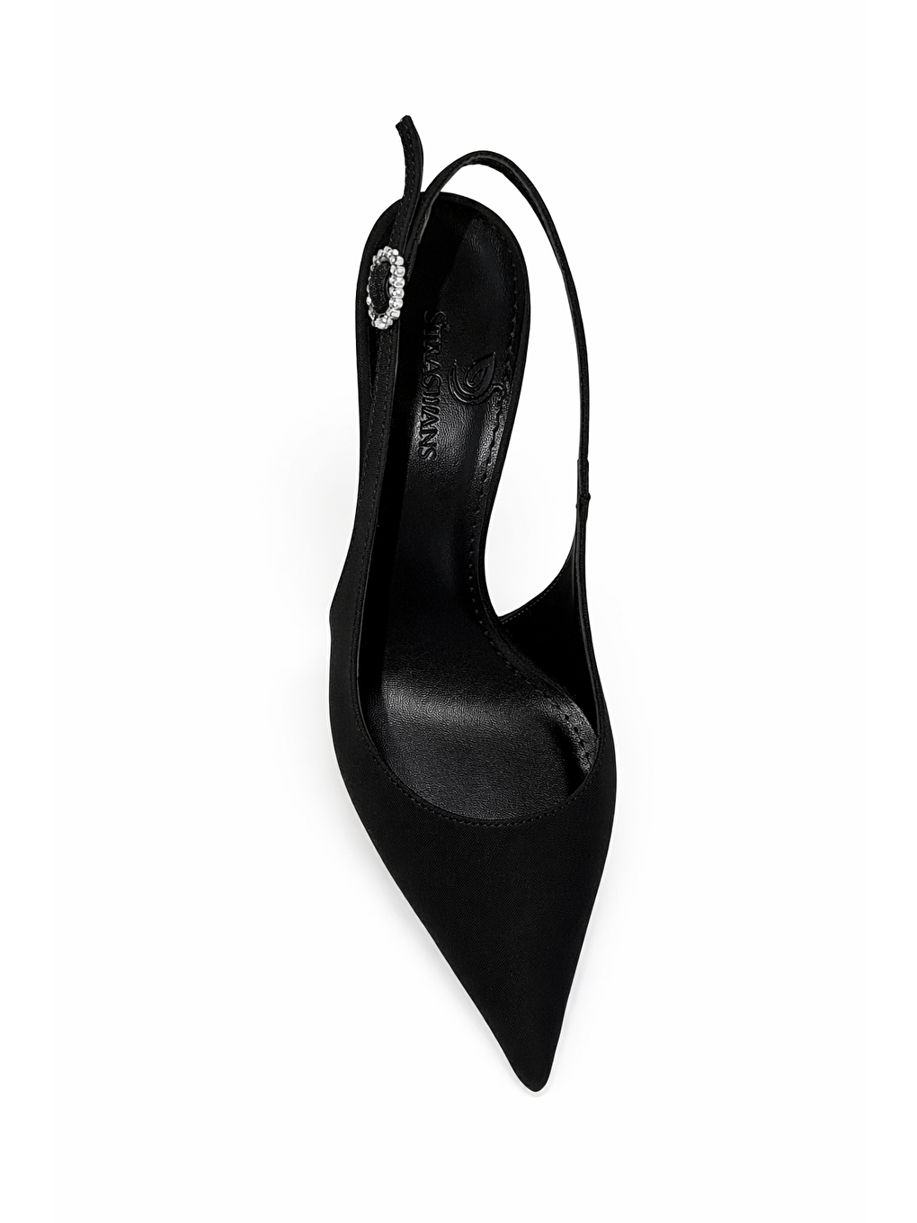 Elsa Kadın Topuklu Kumaş Ayakkabı Siyah-1