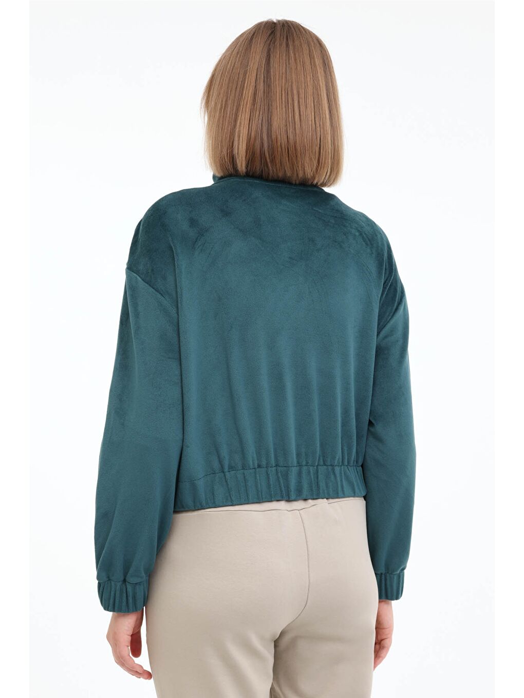 WL ANAIS 18MS421 4PR Yeşil Kadın Eşofman Üstü-1