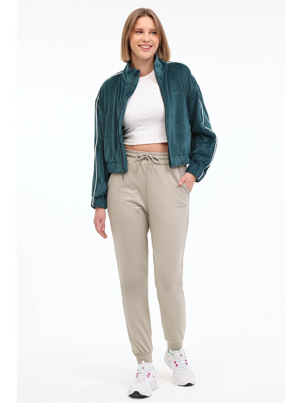 WL ANAIS 18MS421 4PR Yeşil Kadın Eşofman Üstü-2