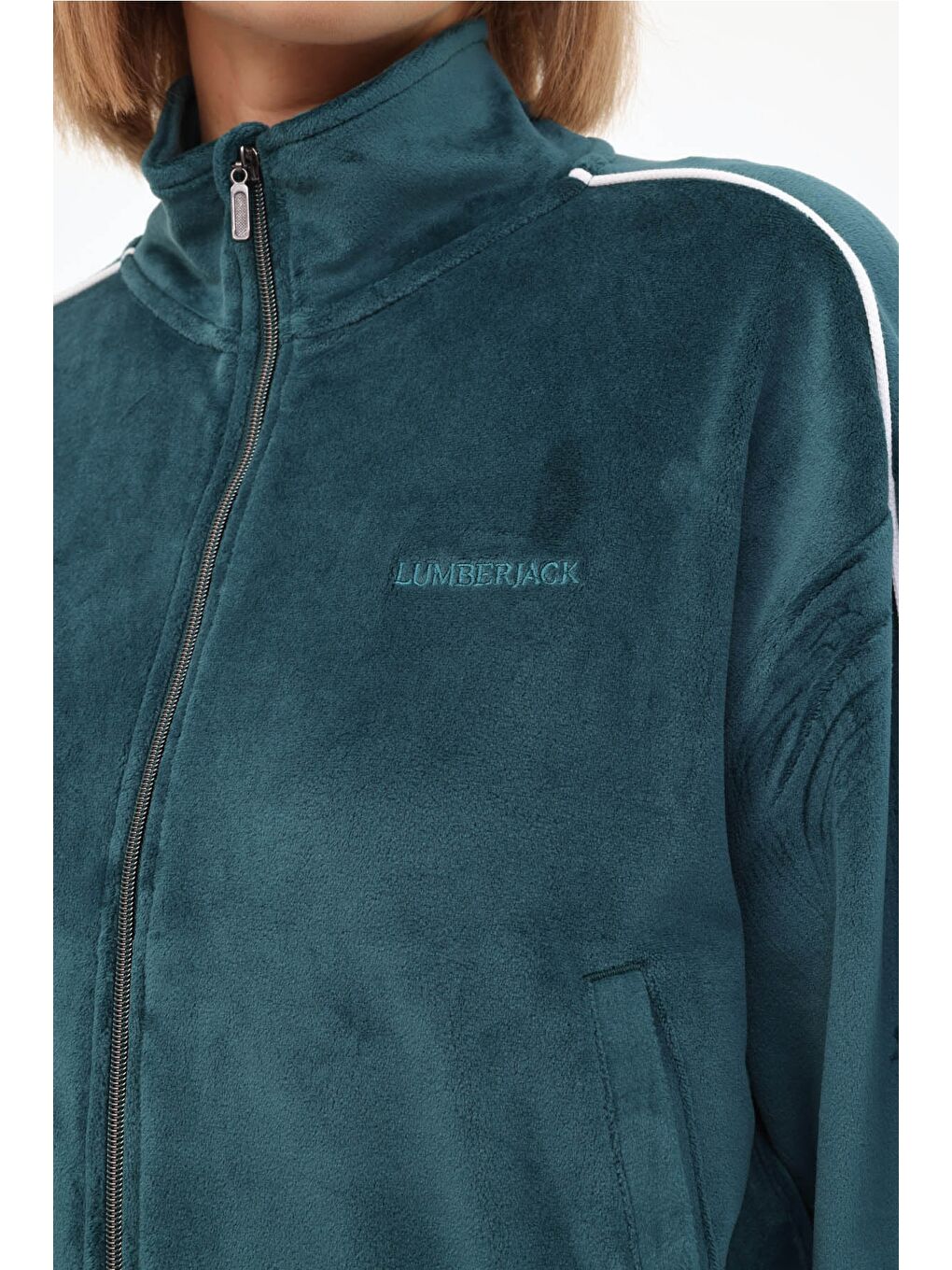 WL ANAIS 18MS421 4PR Yeşil Kadın Eşofman Üstü-3