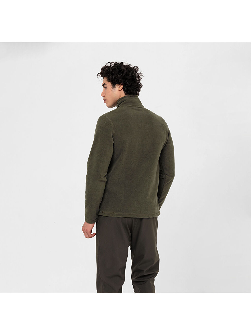 Place Erkek Haki Fermuarlı Sweatshirt-7