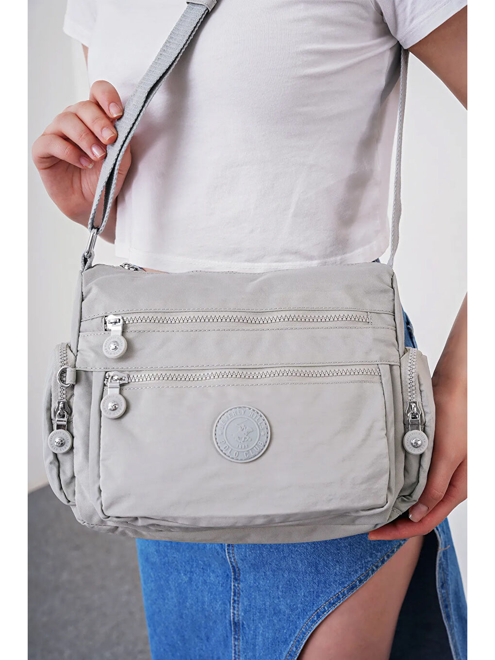 Gri Çapraz Askılı Kadın Çanta BHPC6003-6
