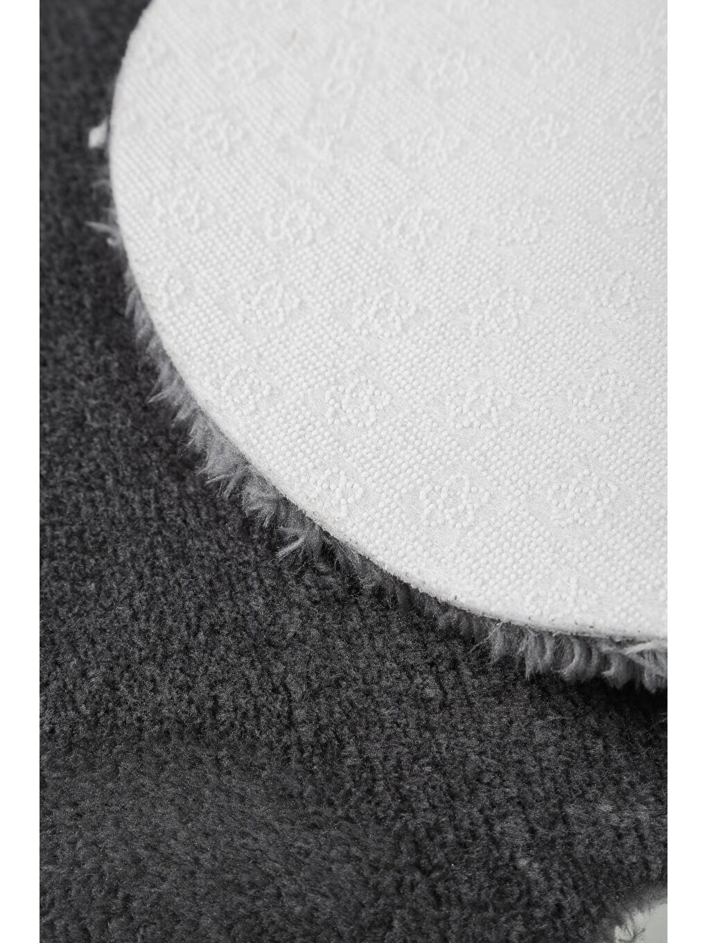 Antrasit Teddy Bear Ayıcık Kesimli Yumuşak Halı-4