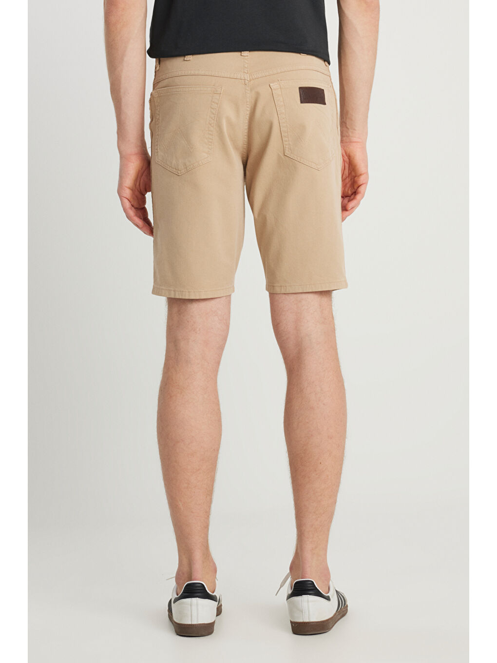 Kahverengi Slim Fit Dar Kesim Pamuklu Esnek Deve Tüyü Rengi 5 Cep Şort-3