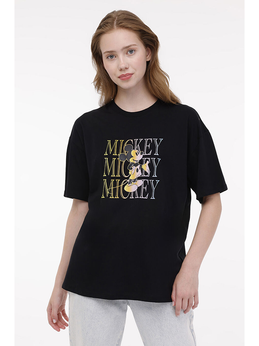 WL PLUTO 11GFL988 4FX Siyah Kadın Kısa Kol T-Shirt