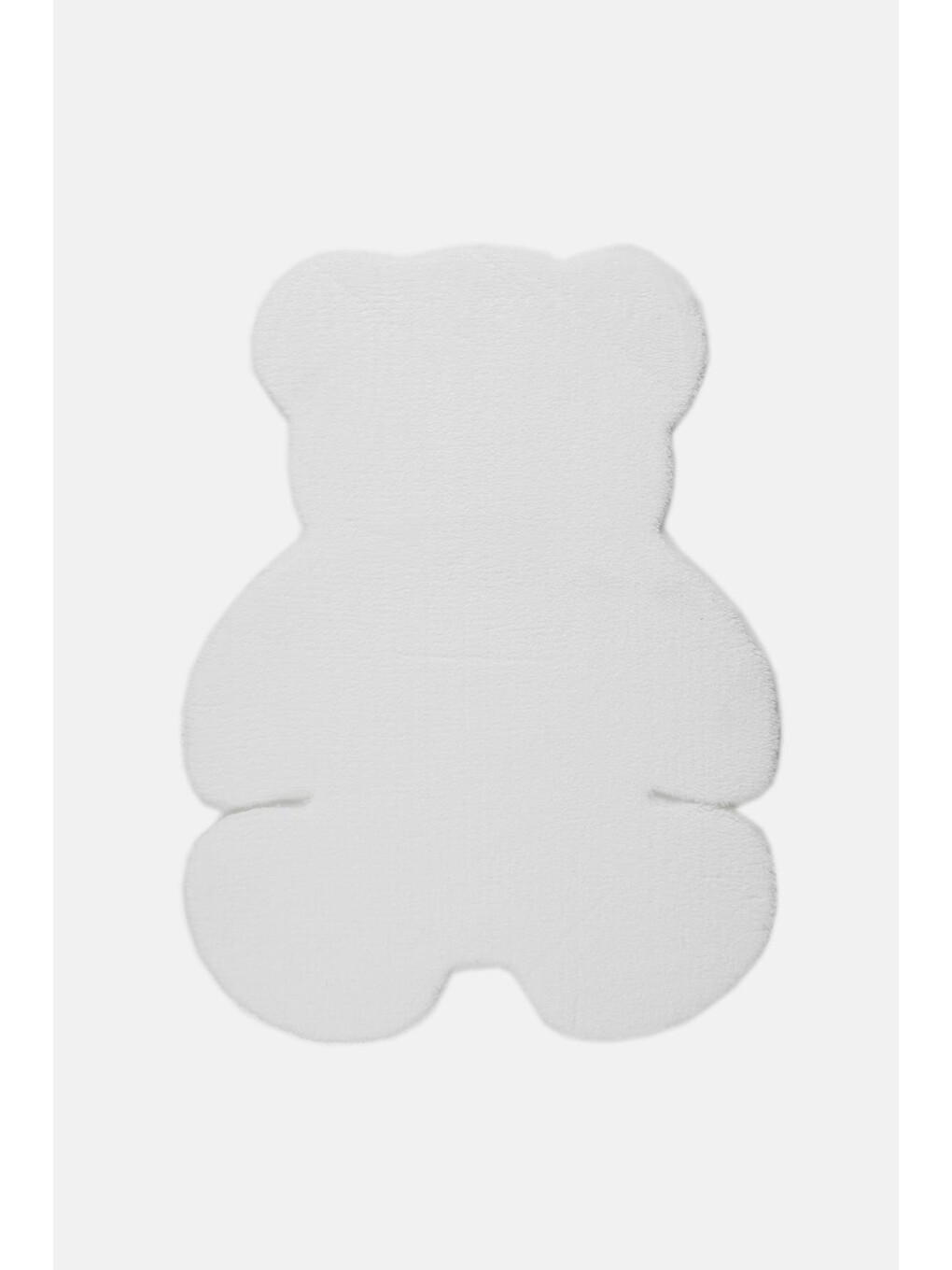 Beyaz Teddy Bear Ayıcık Kesimli Yumuşak Halı-1