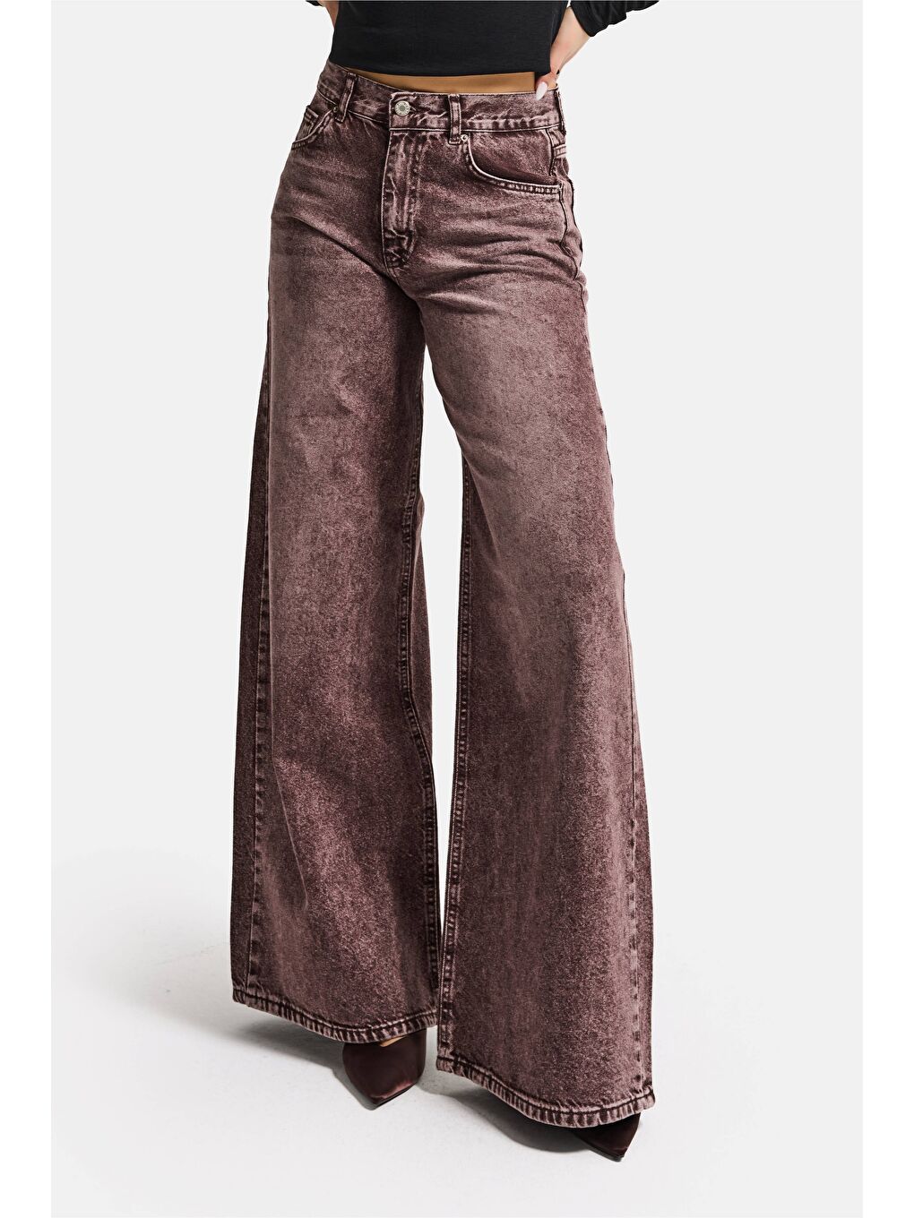 Mavi Kadın Koyu Jean Rengi Hera 4s6-157 Palazzo Fit Orta Bel Denim Jean