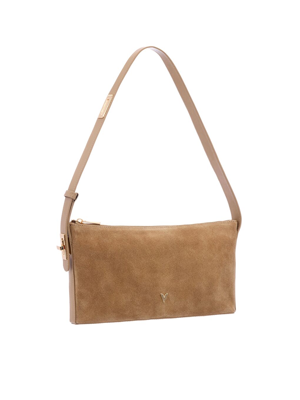 Kahverengi Eliana Deri Omuz Çantası Camel-2