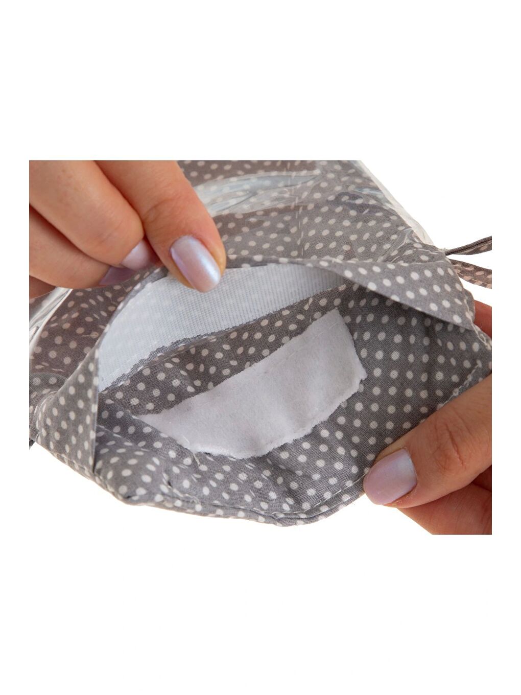 499 Araç Içi Telefon Askılığı Gri Puanlı-5