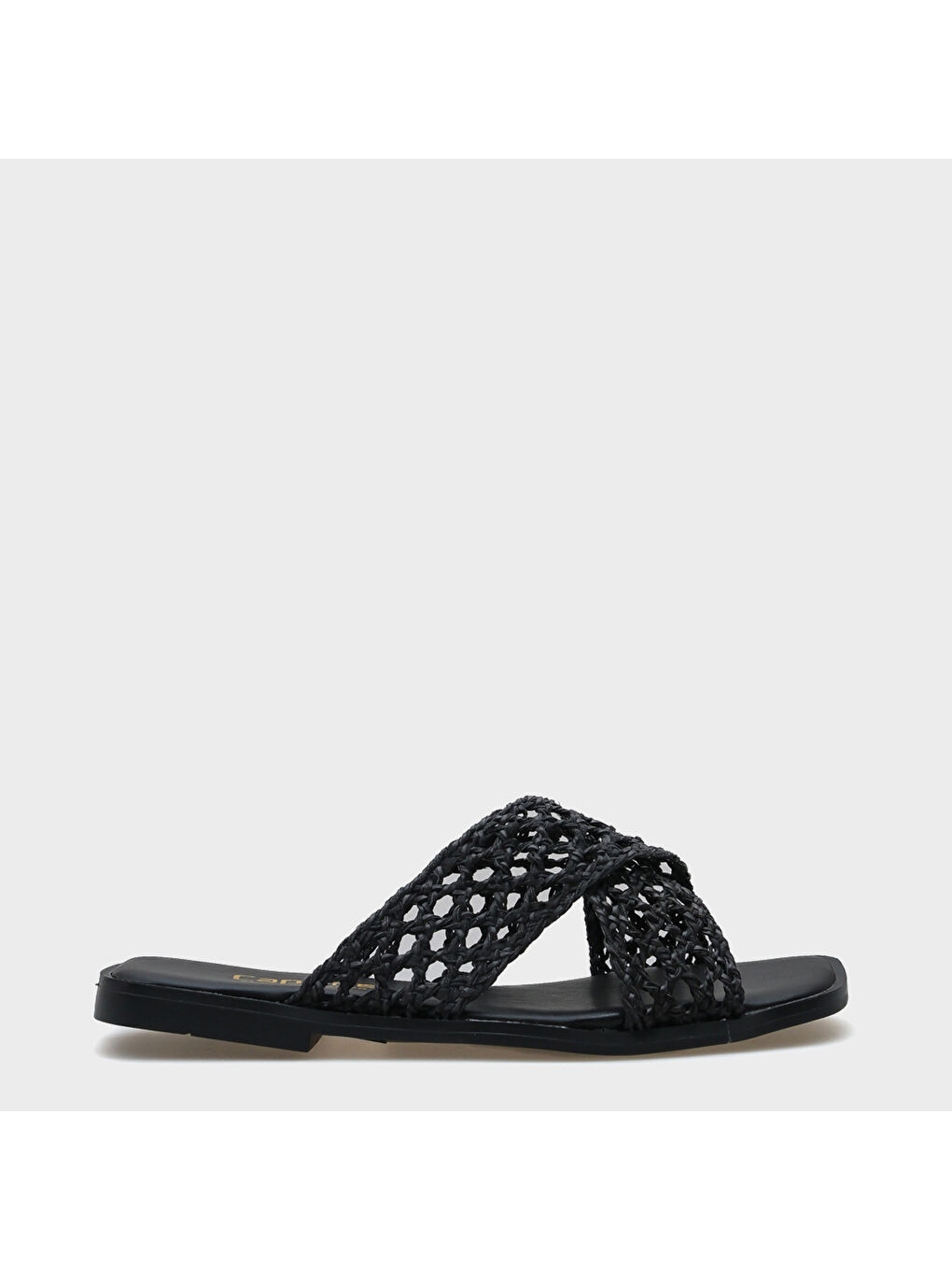 Siyah Loree Hasır Kadın Terlik-1