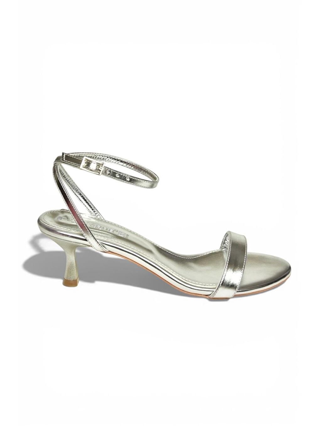 Gri Gümüş Kadın Topuklu Ayakkabı Y820071109-5