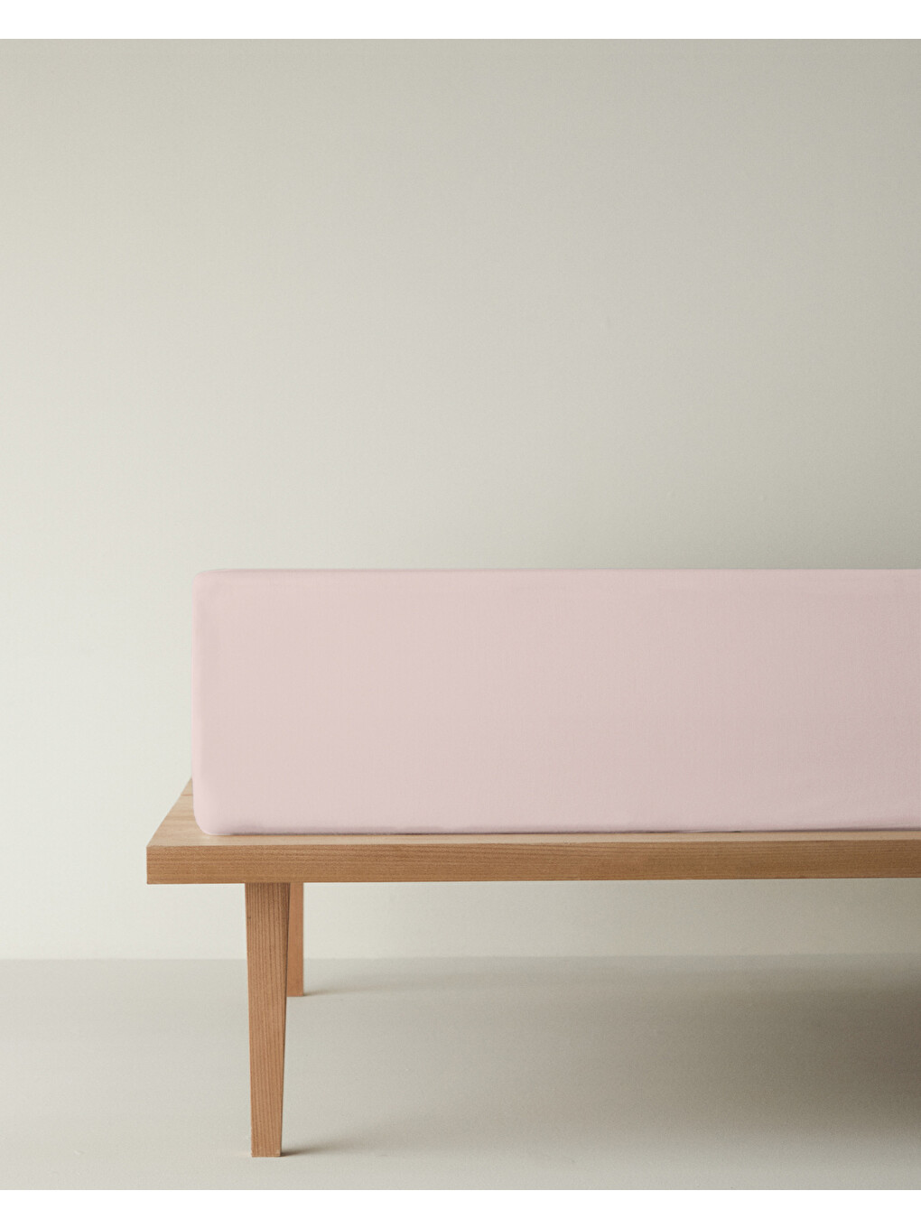 Novella Premium Pamuk Dokulu Tek Kişilik Lastikli Çarşaf 100x200 Cm Toz Pembe-5