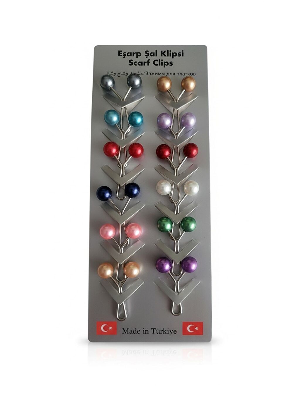 Karışık TCH-MD1 Başörtüsü Kıskacı,Tesettür Eşarp Şal İğnesi Klipsi 12 Adet-2