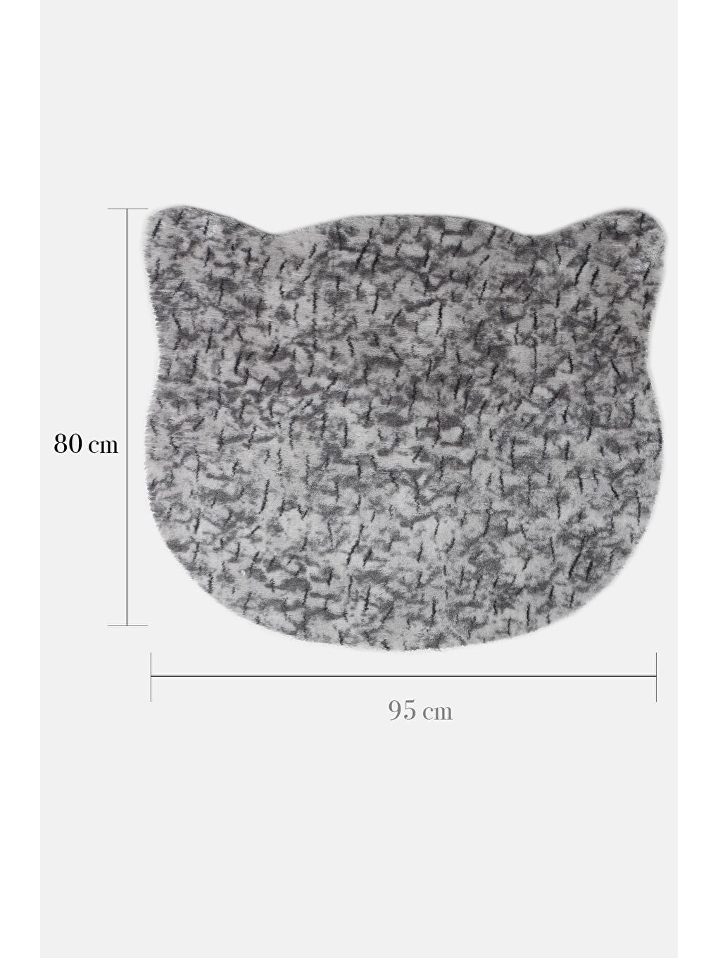 Gri Kedicik Kesimli Yumuşak Halı-2