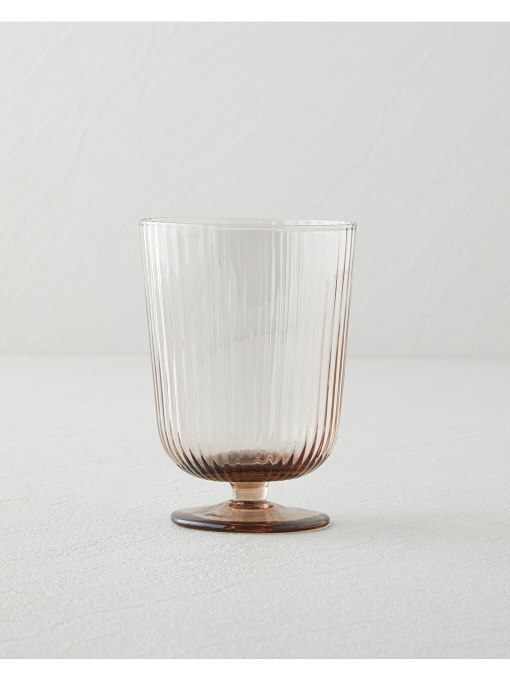 Bej Linera Cam El Yapımı 2’li Cup 300 Ml Vizon-1