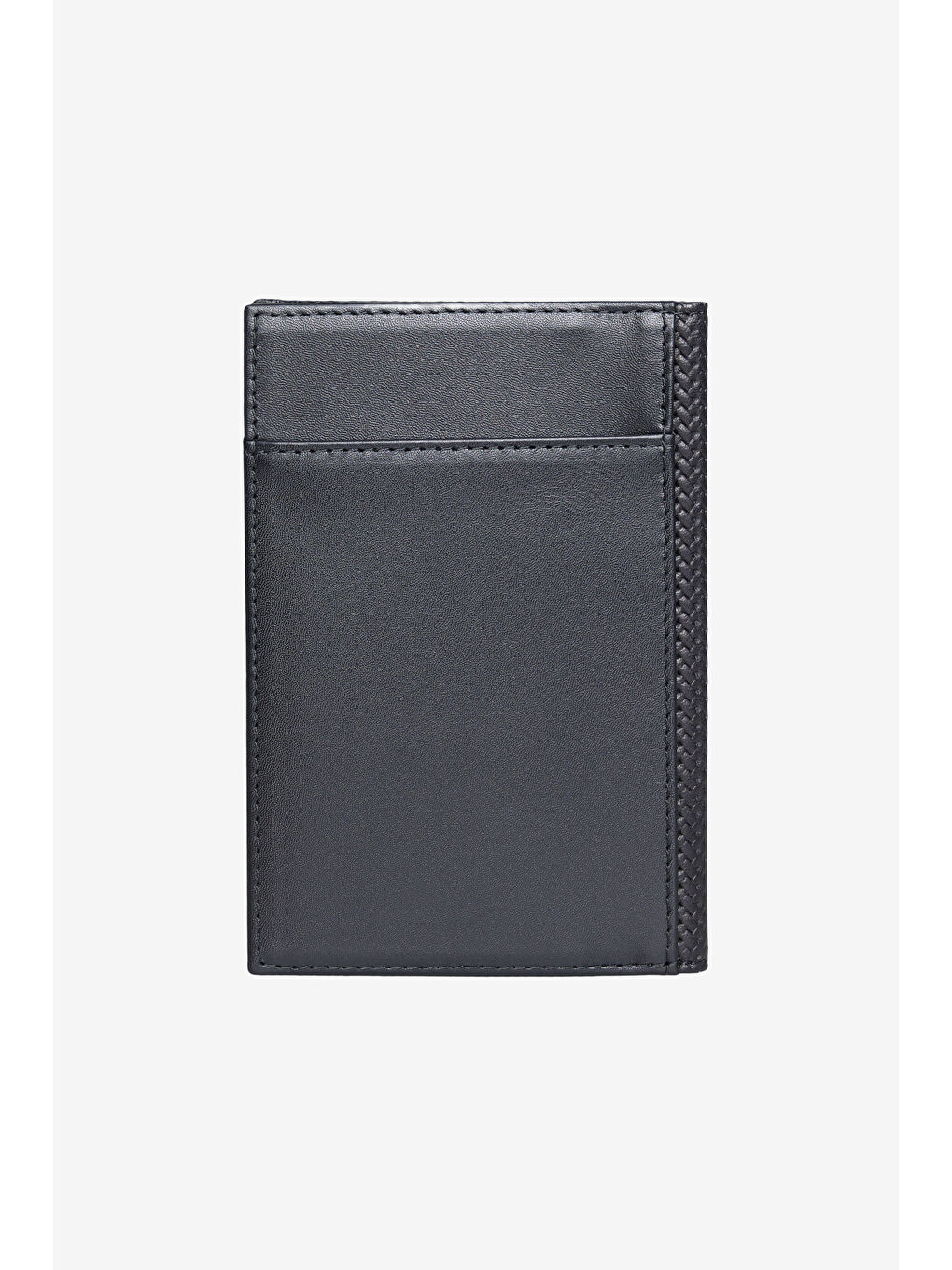 Erkek Siyah %100 Deri Pasaport Kılıfı-3