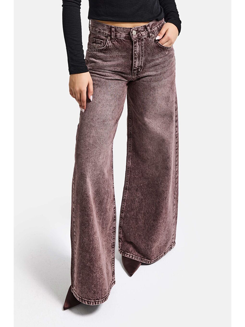 Mavi Kadın Koyu Jean Rengi Hera 4s6-157 Palazzo Fit Orta Bel Denim Jean-4