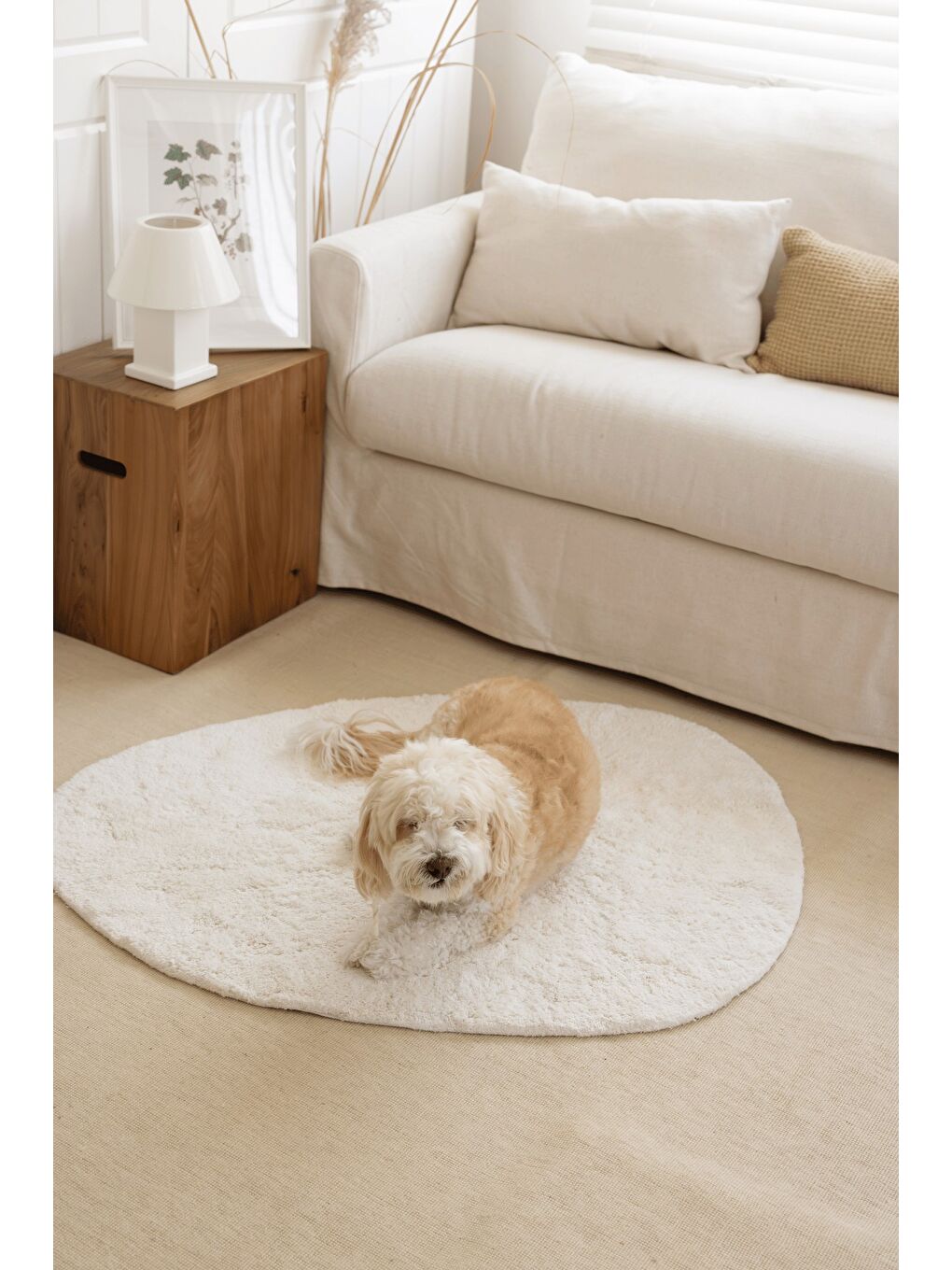 Sedef Banyo Paspası 87x109 Ekru