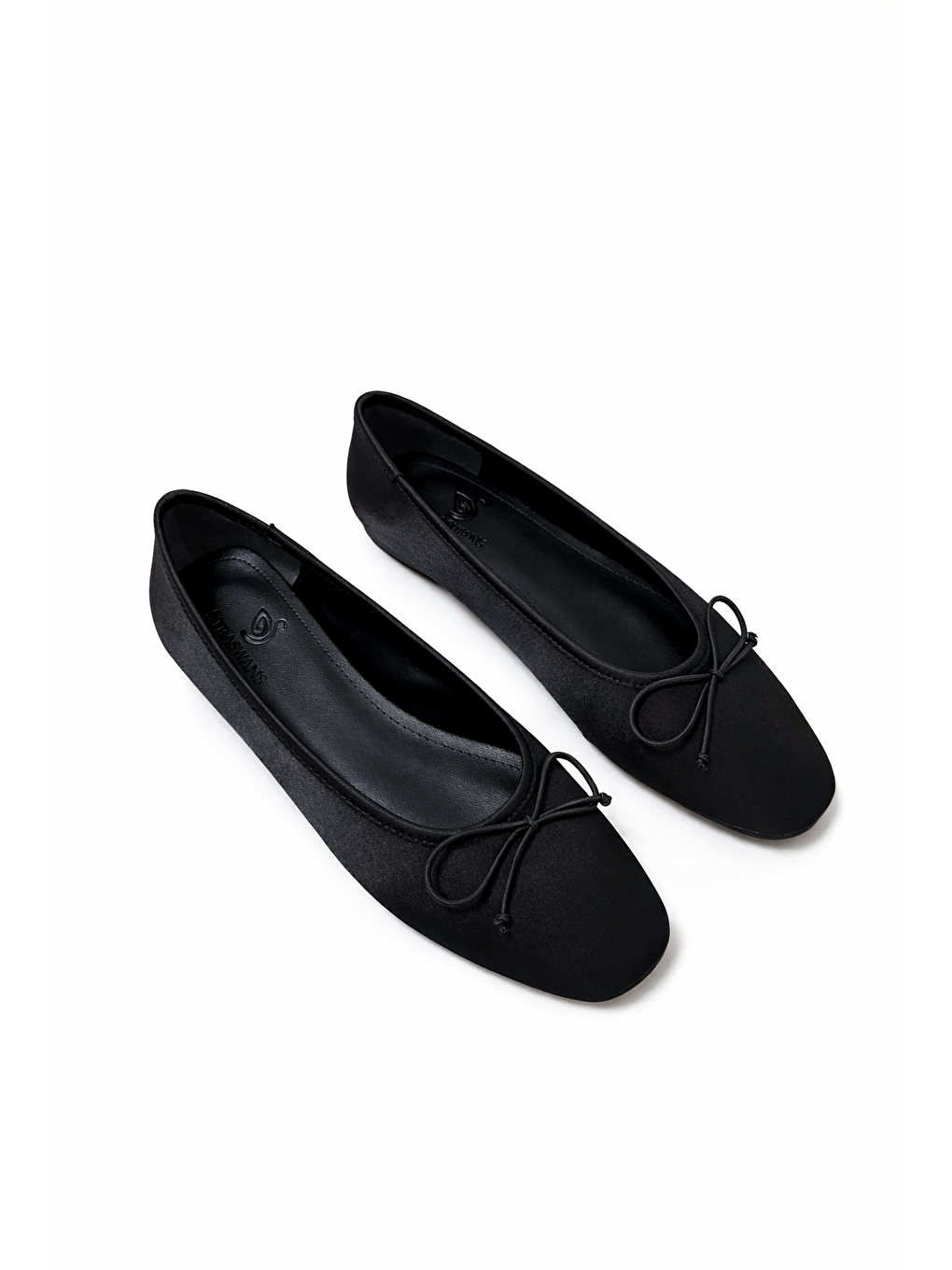 Galo Kadın Fiyonk Detay Saten Babet Siyah