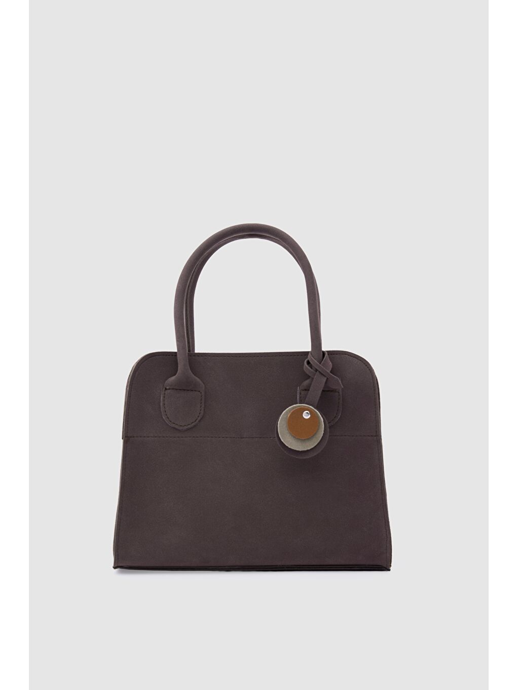 Kahverengi Cabat Süet Medium Omuz Çantası Kahve