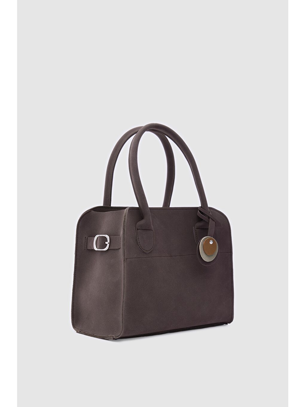 Kahverengi Cabat Süet Medium Omuz Çantası Kahve-2