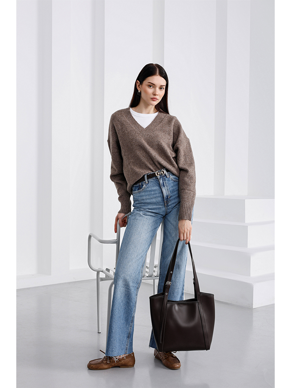 Kahverengi Jodie Yavrulu Omuz Çantası Kahve-5