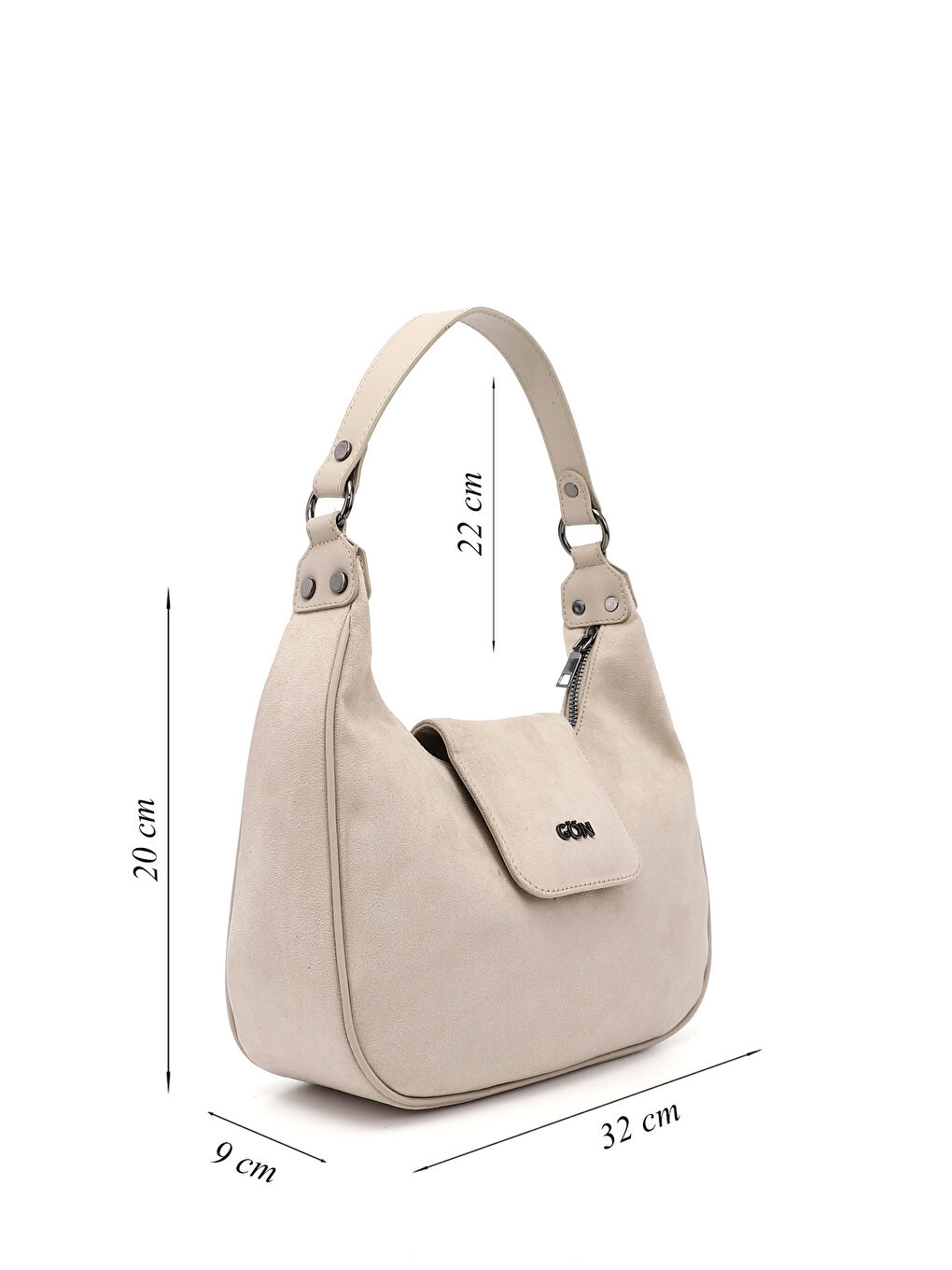 Bej Kadın BEJ Uzun Askılı Omuz Çantası-1