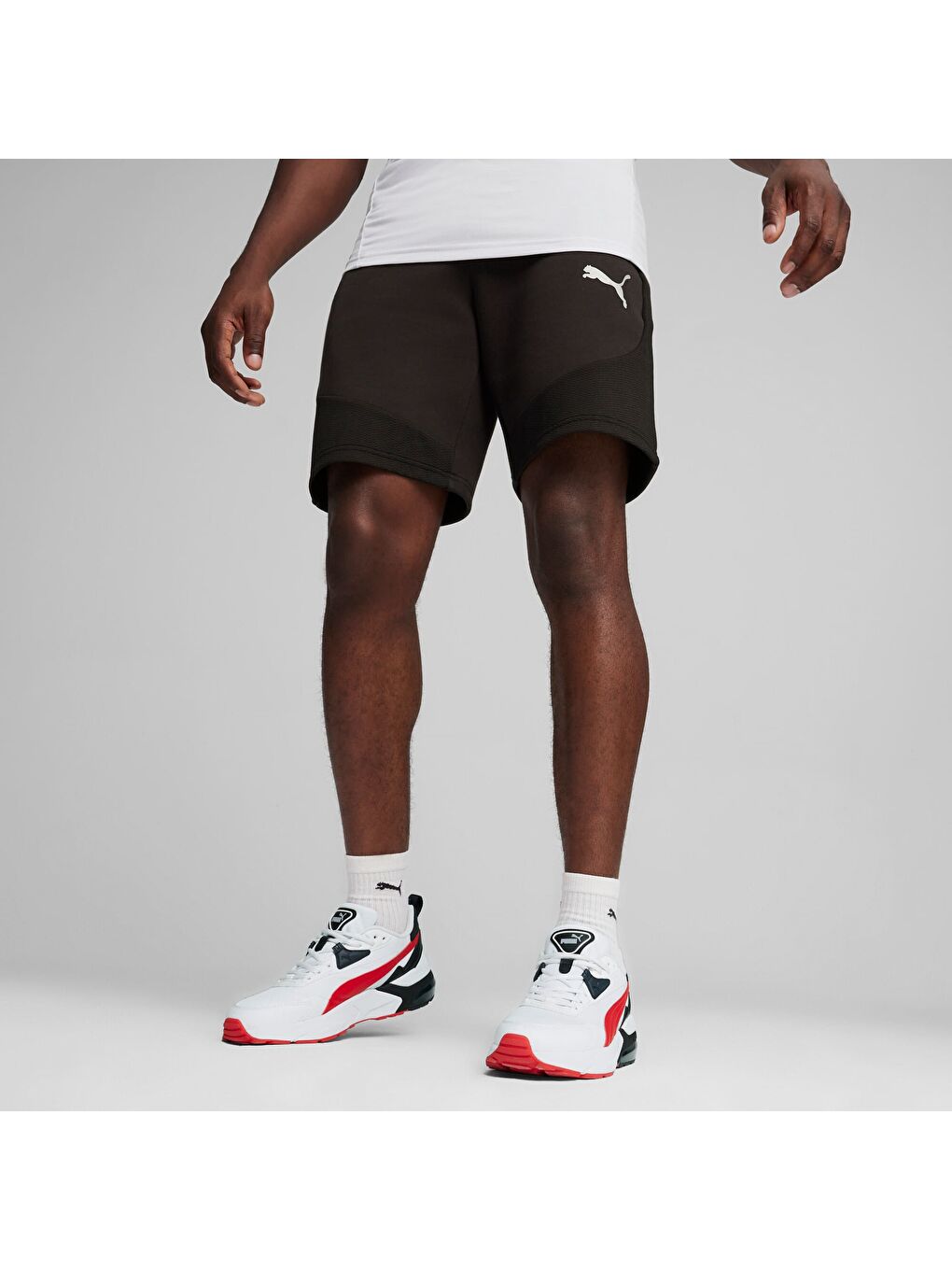 Siyah EVOSTRIPE Erkek Şort-6