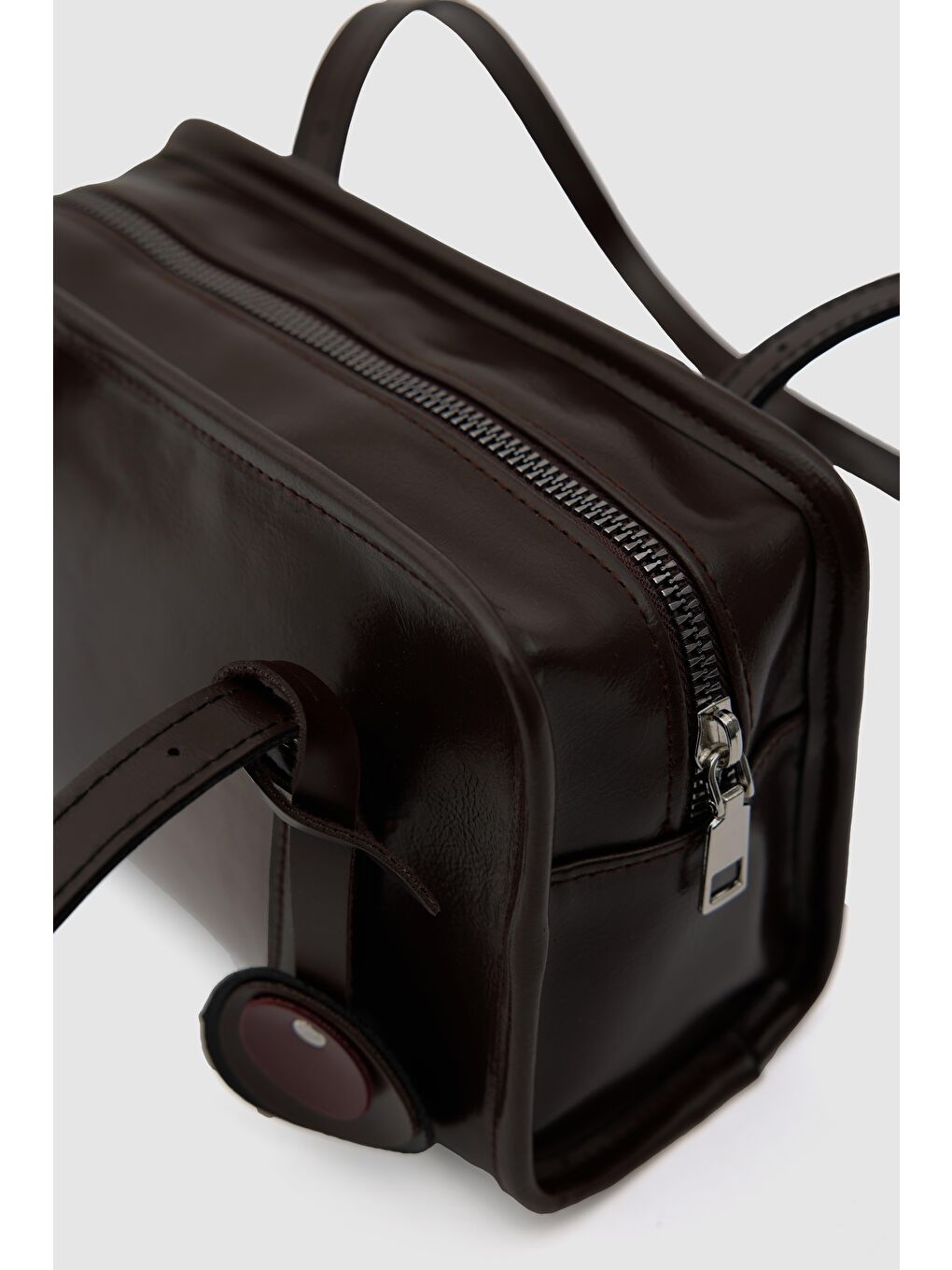 Kahverengi Riva Mini Omuz Çantası Kahve-5