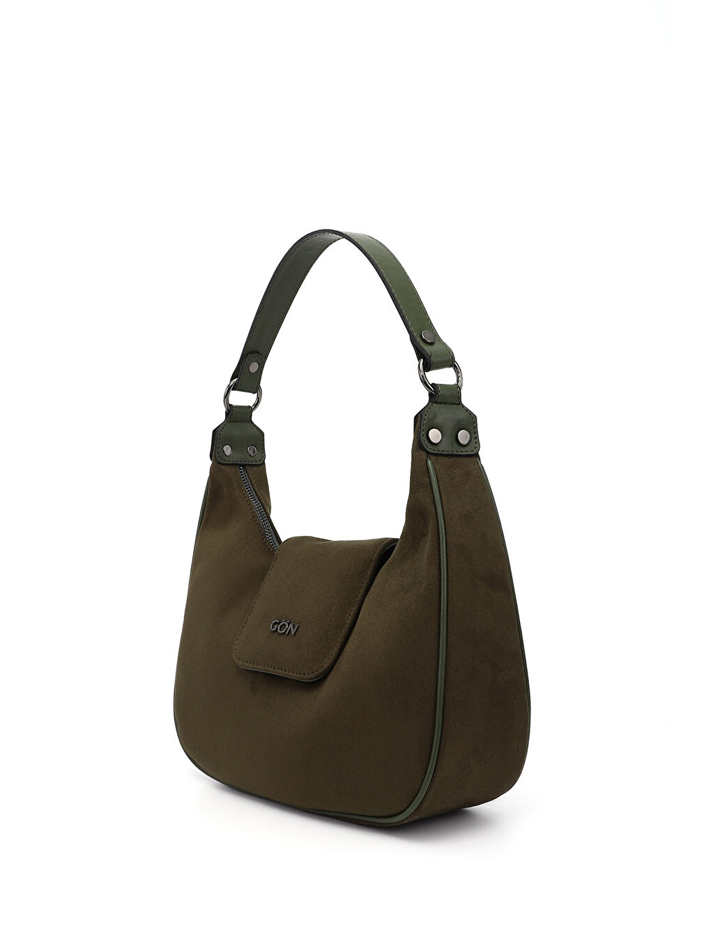 Haki Kadın KOYU HAKİ Uzun Askılı Omuz Çantası-2