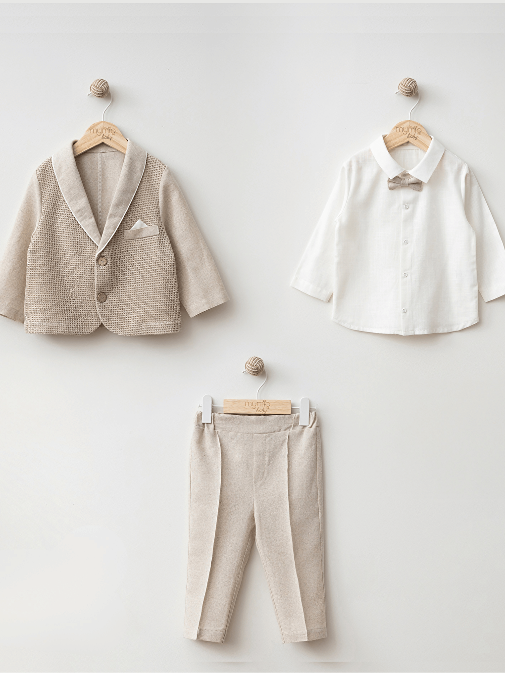Kahverengi Erkek Bebek Ceketli Takım Elbise