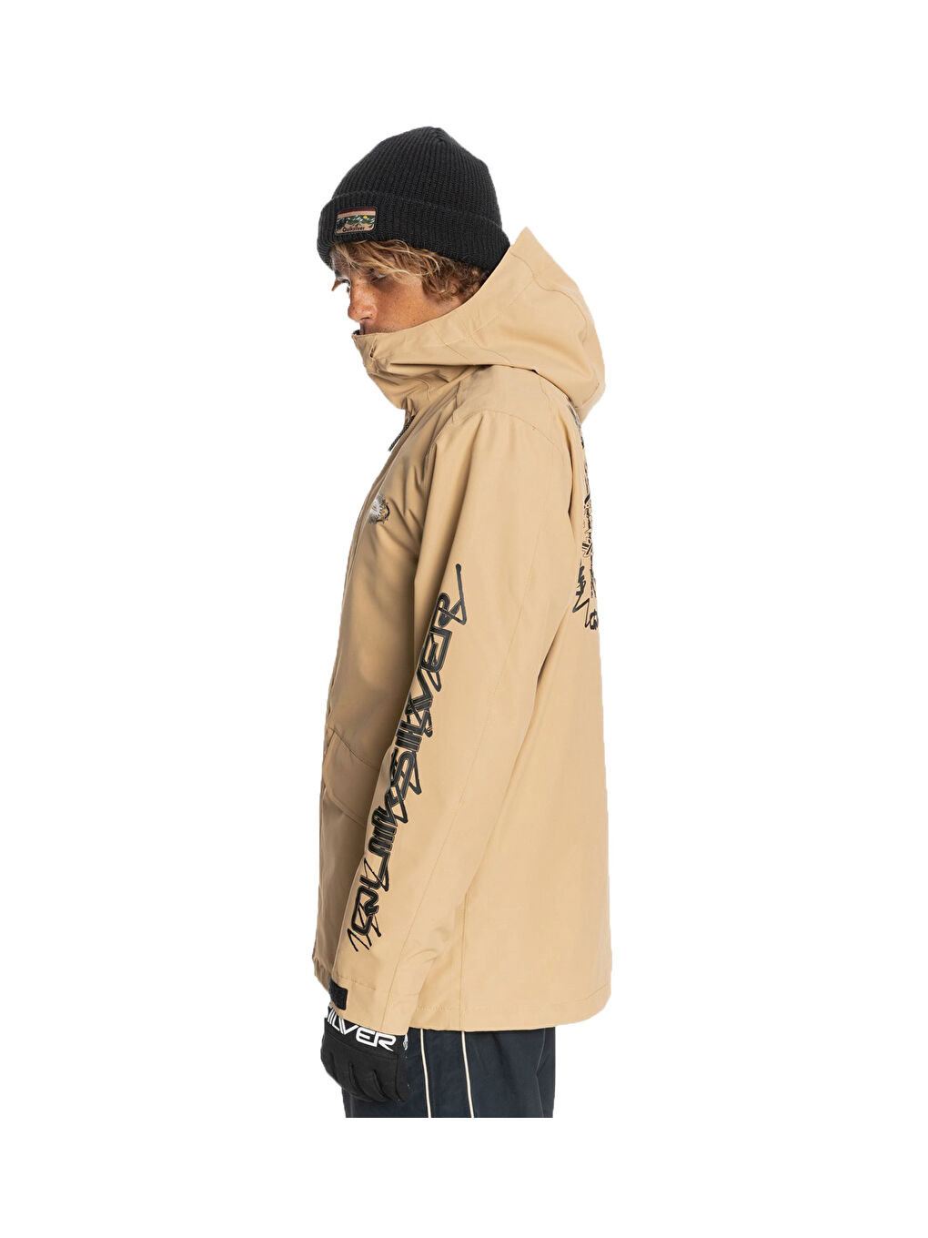 Bej Erkek Snowboard Ceketi In The Hood Kahverengi-1