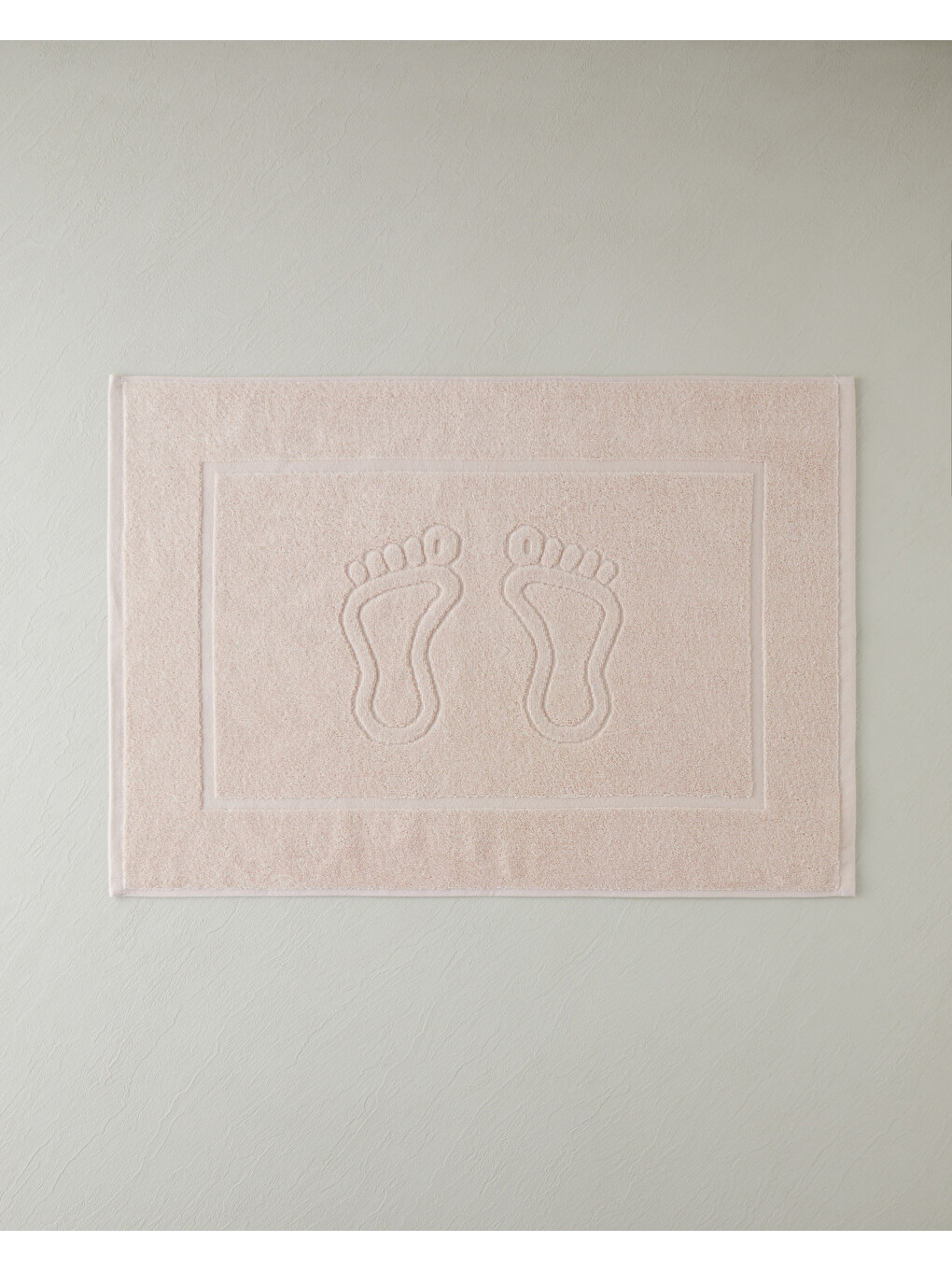 Pembe Soft Step Pamuk Ayak Havlusu 50x70 Cm Pudra