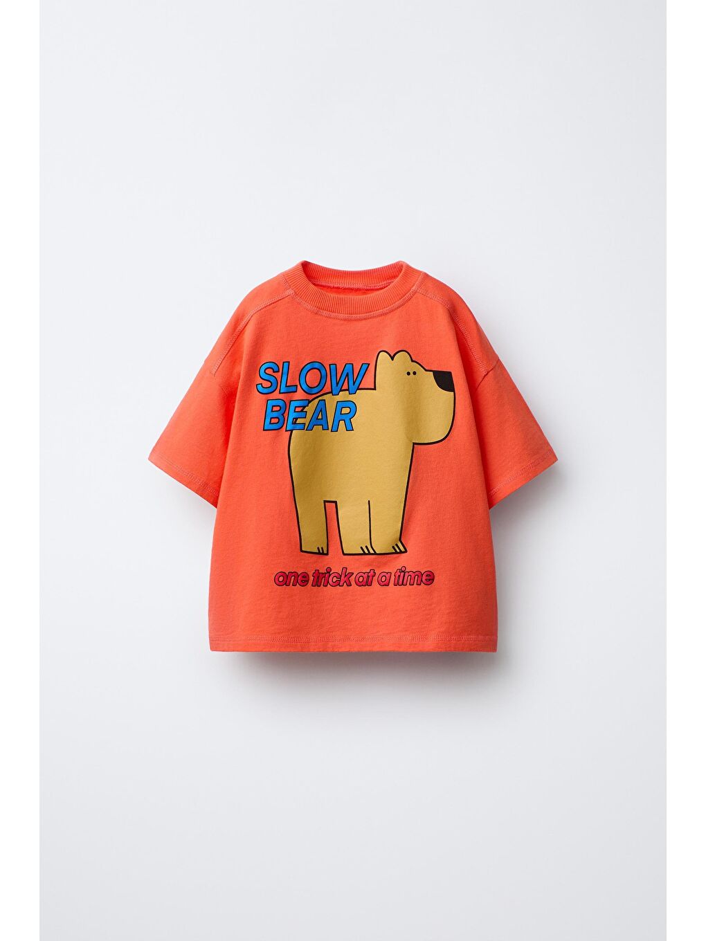 Karışık Unisex Çocuk Pamuklu Kırmızı Ayı Baskılı T-Shirt Ve Lacivert Eşofman Takım-1