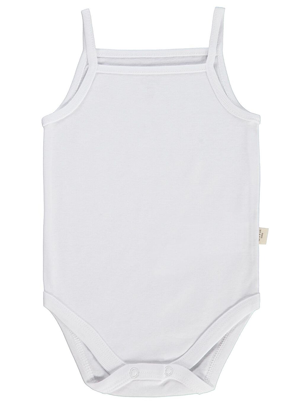 Pembe Baby Basıc İp Askılı 3 Lü 0-36 Ay Çıtçıtlı Badi - Pudra 6-9 Ay-4