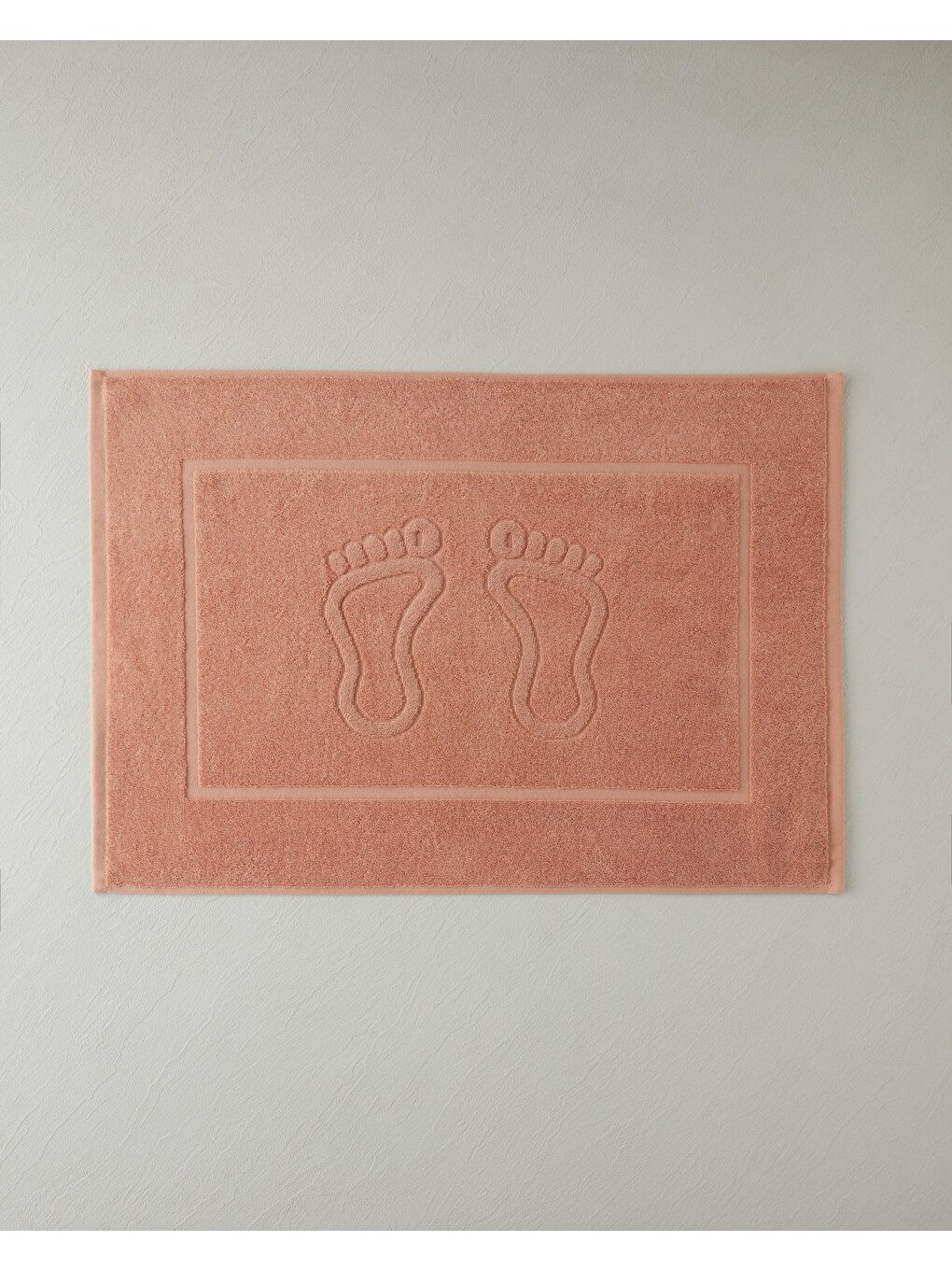Pembe Soft Step Pamuk Ayak Havlusu 50x70 Cm Somon